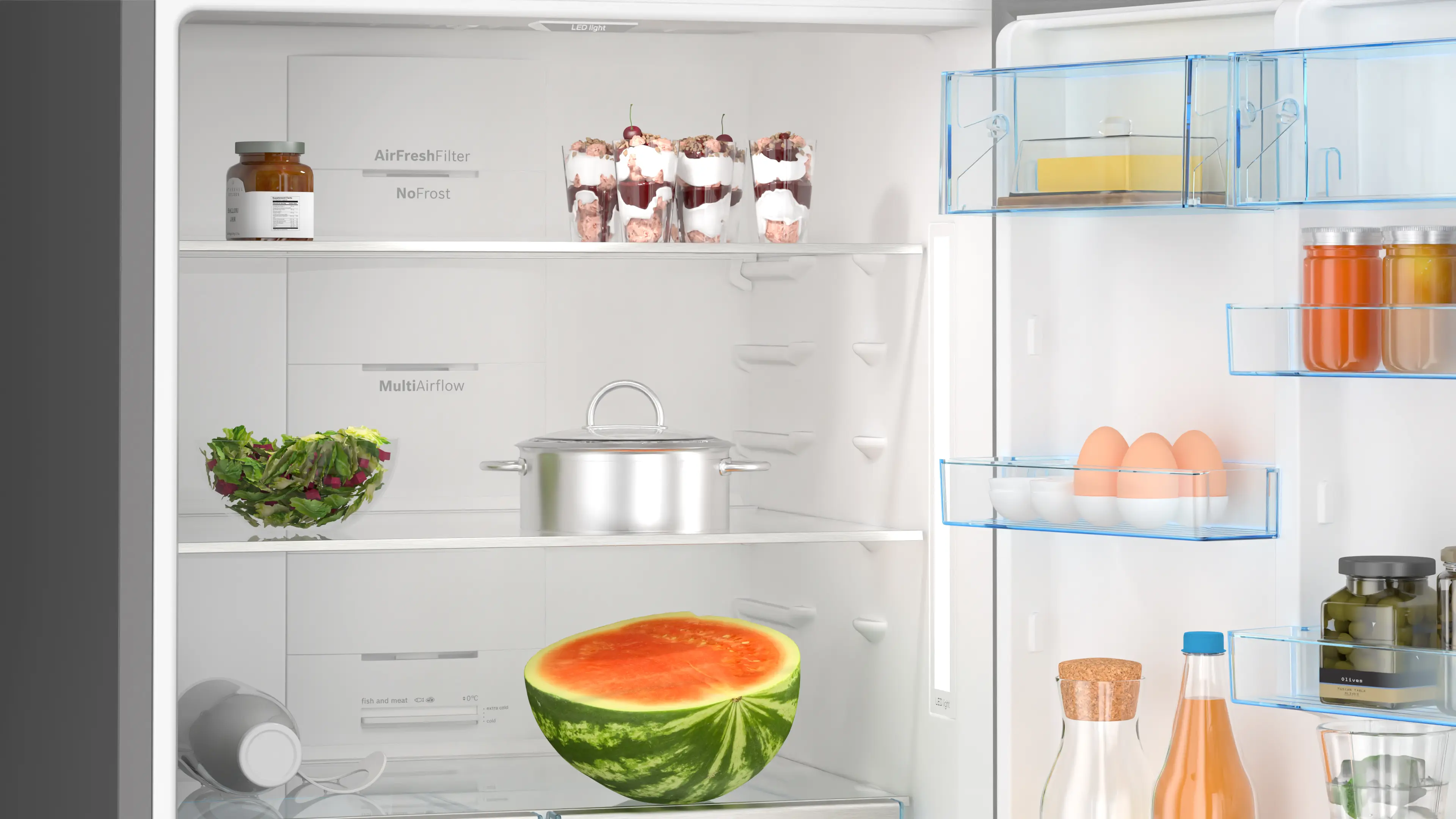 Serie 6 Alttan Donduruculu Buzdolabı 186 x 75 cm Parmak izi bırakmayan siyah inoks - Gorsel 4