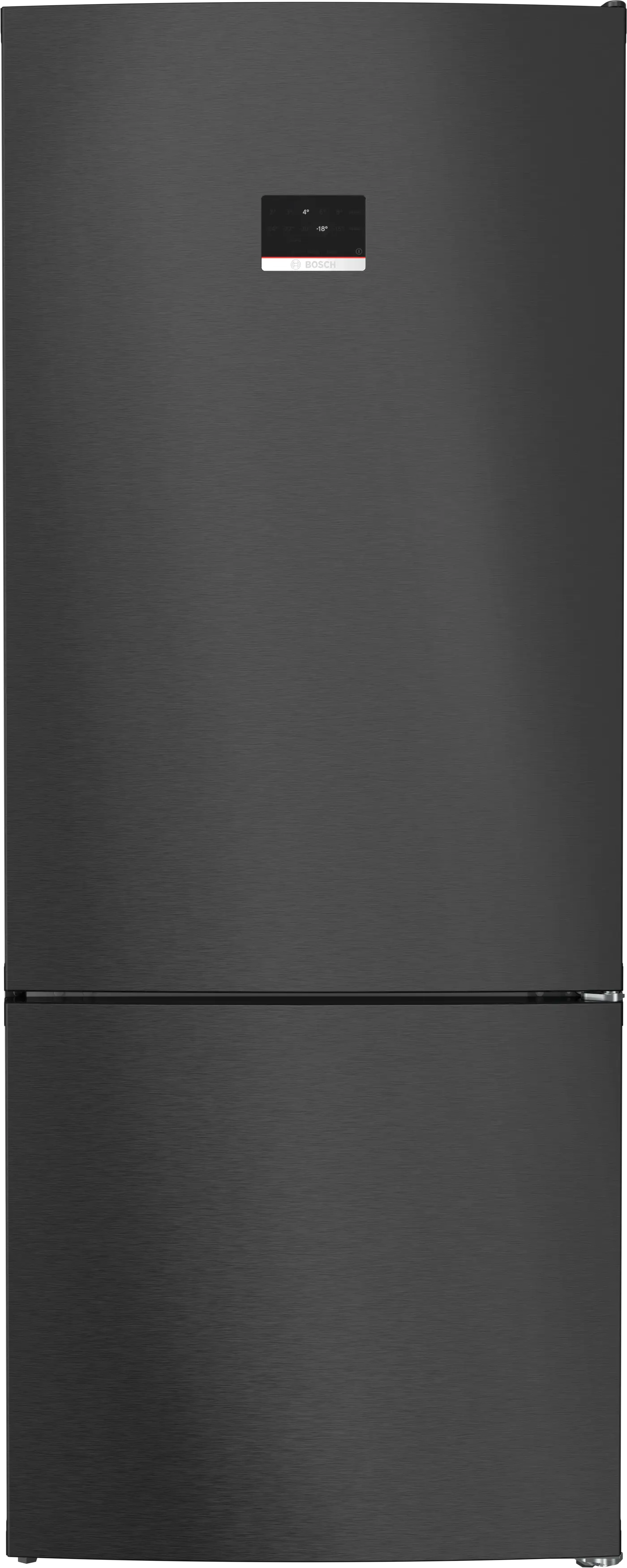 Serie 6 Alttan Donduruculu Buzdolabı 186 x 75 cm Parmak izi bırakmayan siyah inoks - Gorsel 1