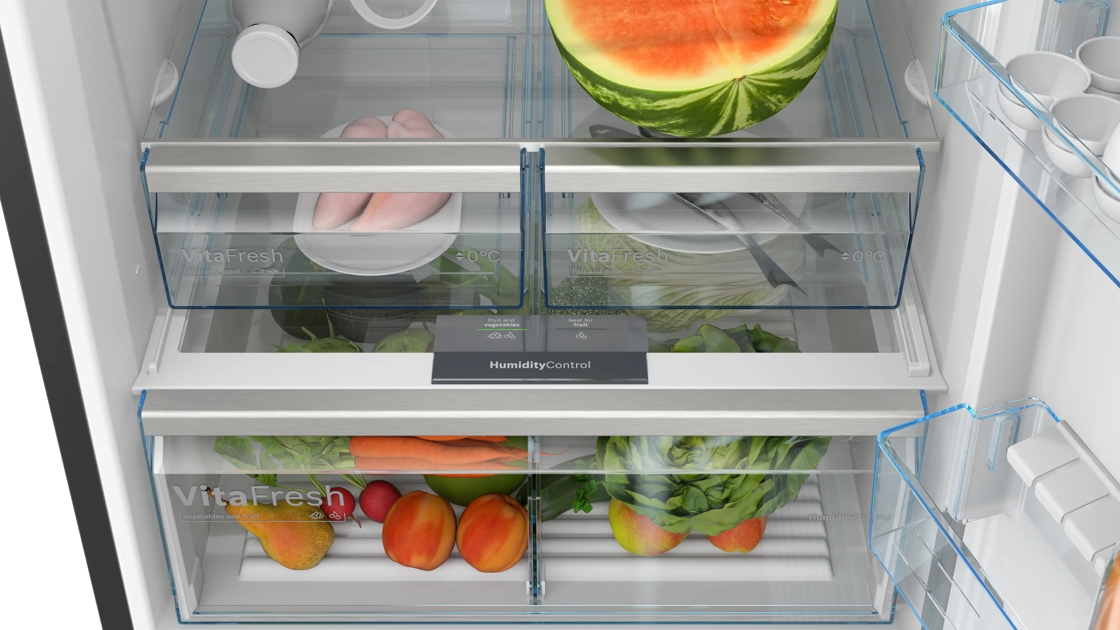 Serie 6 Alttan Donduruculu Buzdolabı 186 x 75 cm Parmak izi bırakmayan siyah inoks - Gorsel 5