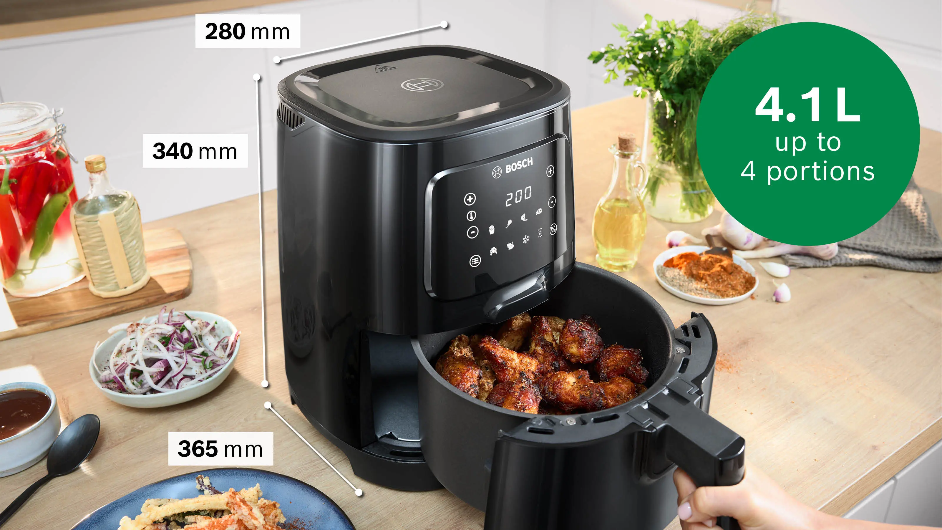 Serie 2 Sıcak Hava Fritözü Siyah - Gorsel 18