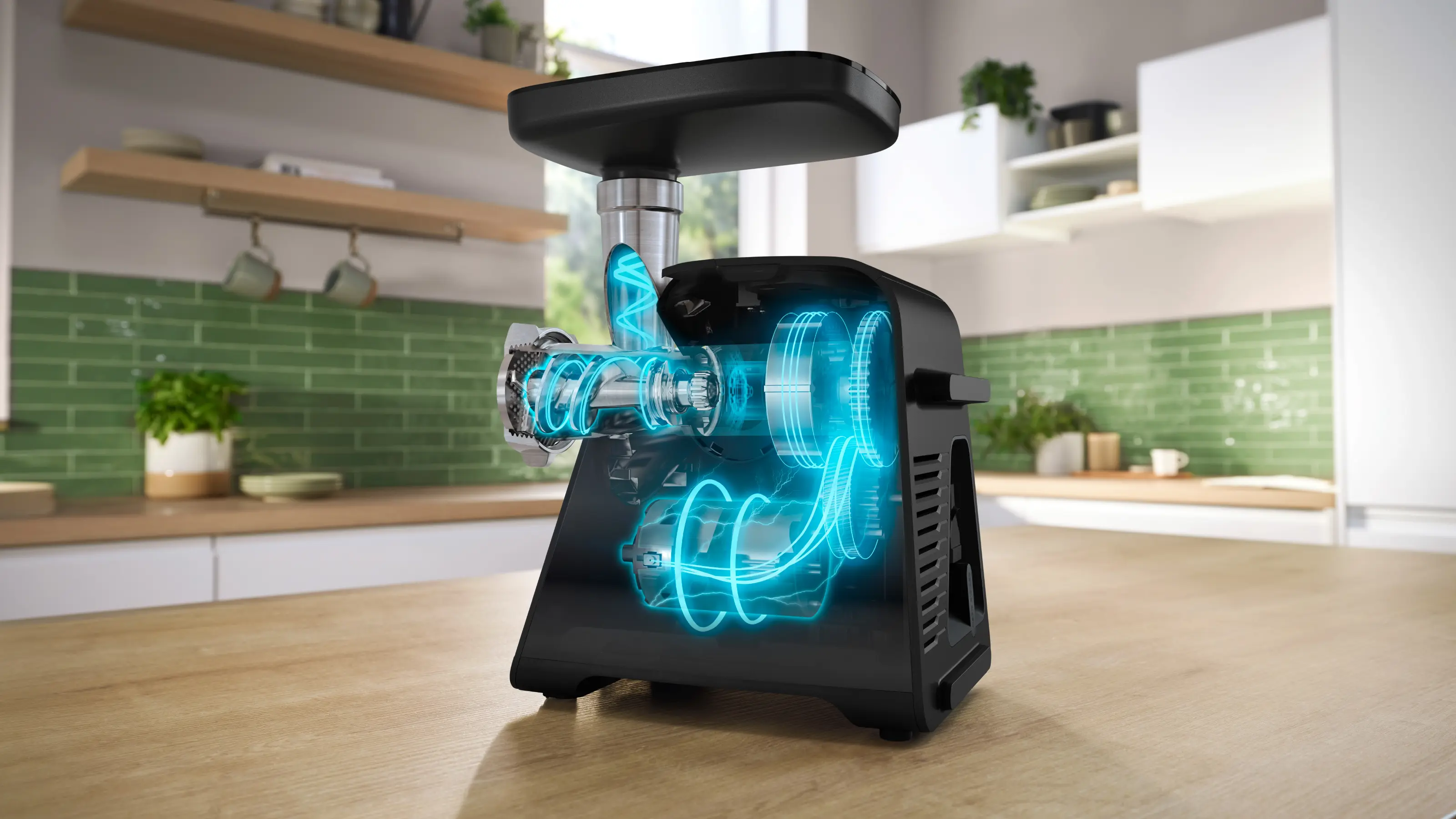 Serie 6 Gıda Kıyma Makinesi MultiPower 2100 W Siyah, Metalik gümüş - Gorsel 3