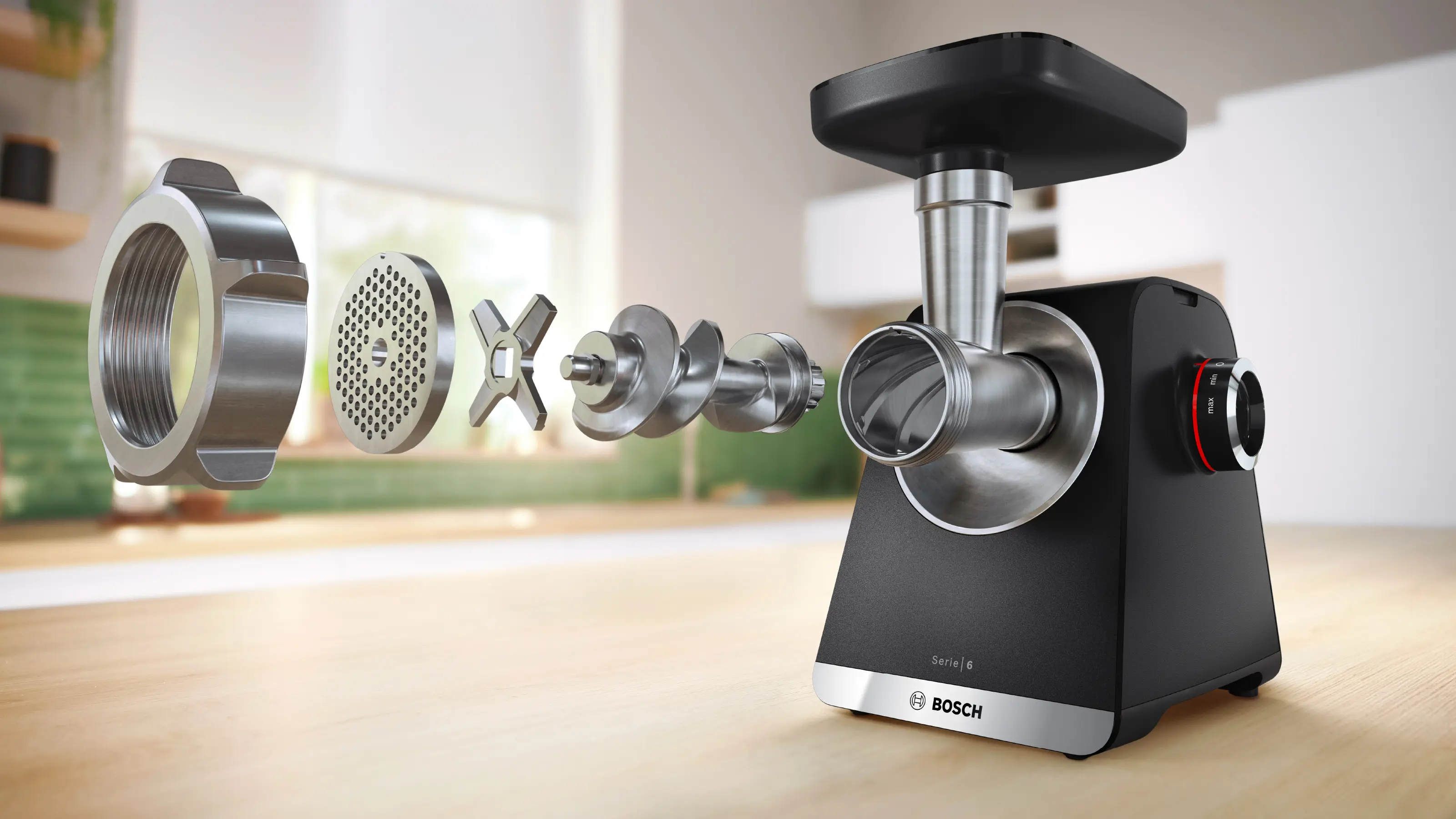 Serie 6 Gıda Kıyma Makinesi MultiPower 2100 W Siyah, Metalik gümüş - Gorsel 19