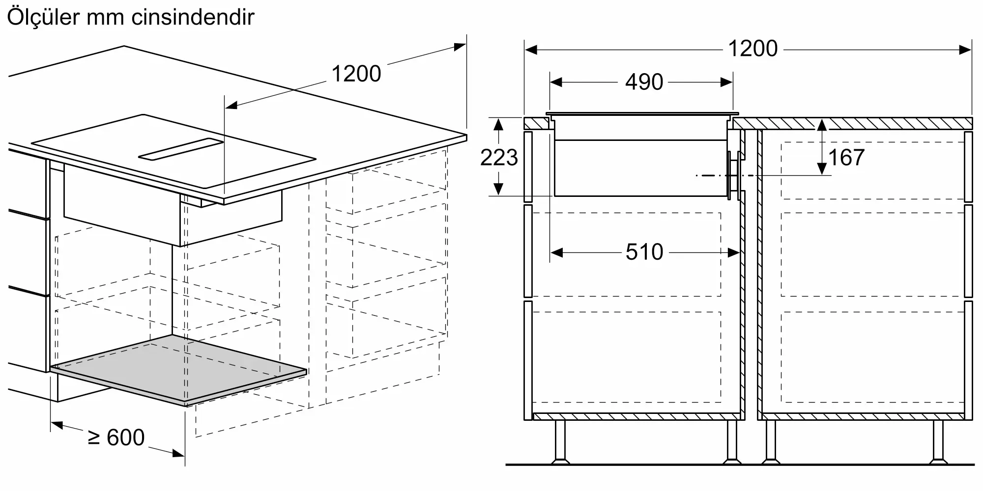 Serie 4 Davlumbaz Entegreli İndüksiyon Ocak,, 80 cm Çerçevesiz Yüzey - Gorsel 12