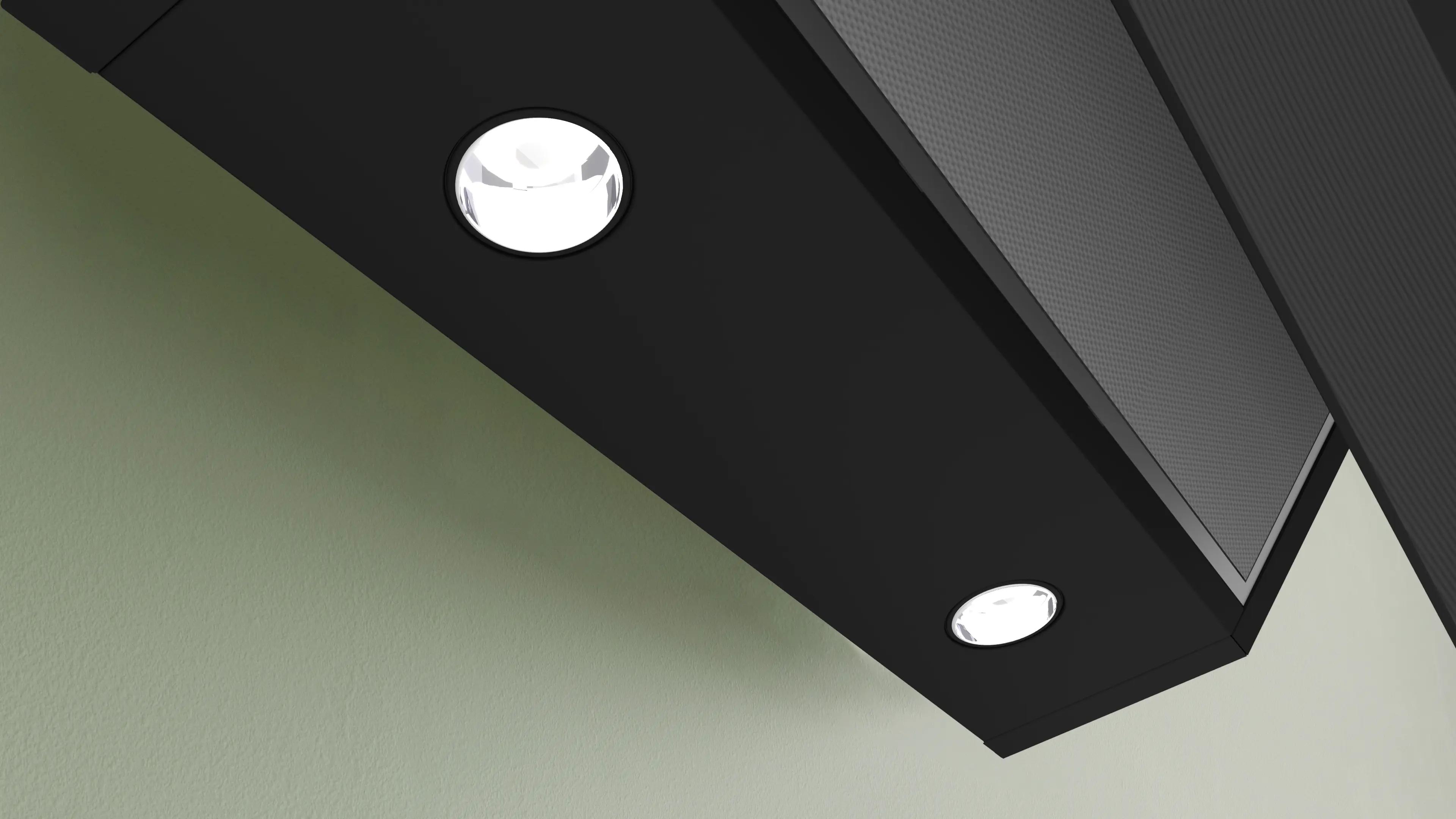 Serie 6 Duvar Tipi Davlumbaz 90 cm Siyah Cam, Siyah - Gorsel 4