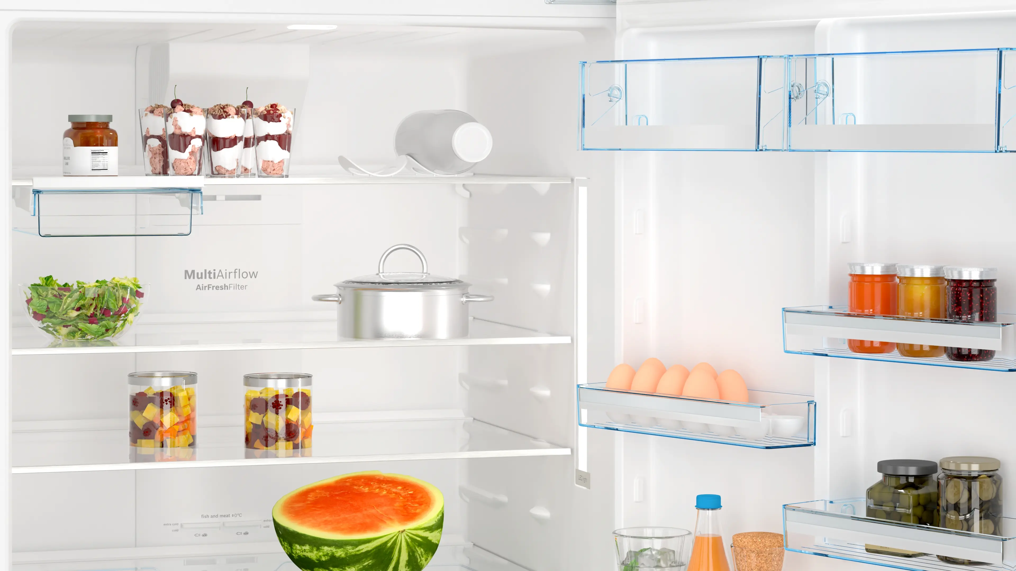 Serie 6 Üstten Donduruculu Buzdolabı 186 x 86 cm Beyaz, Total No Frost - Gorsel 5