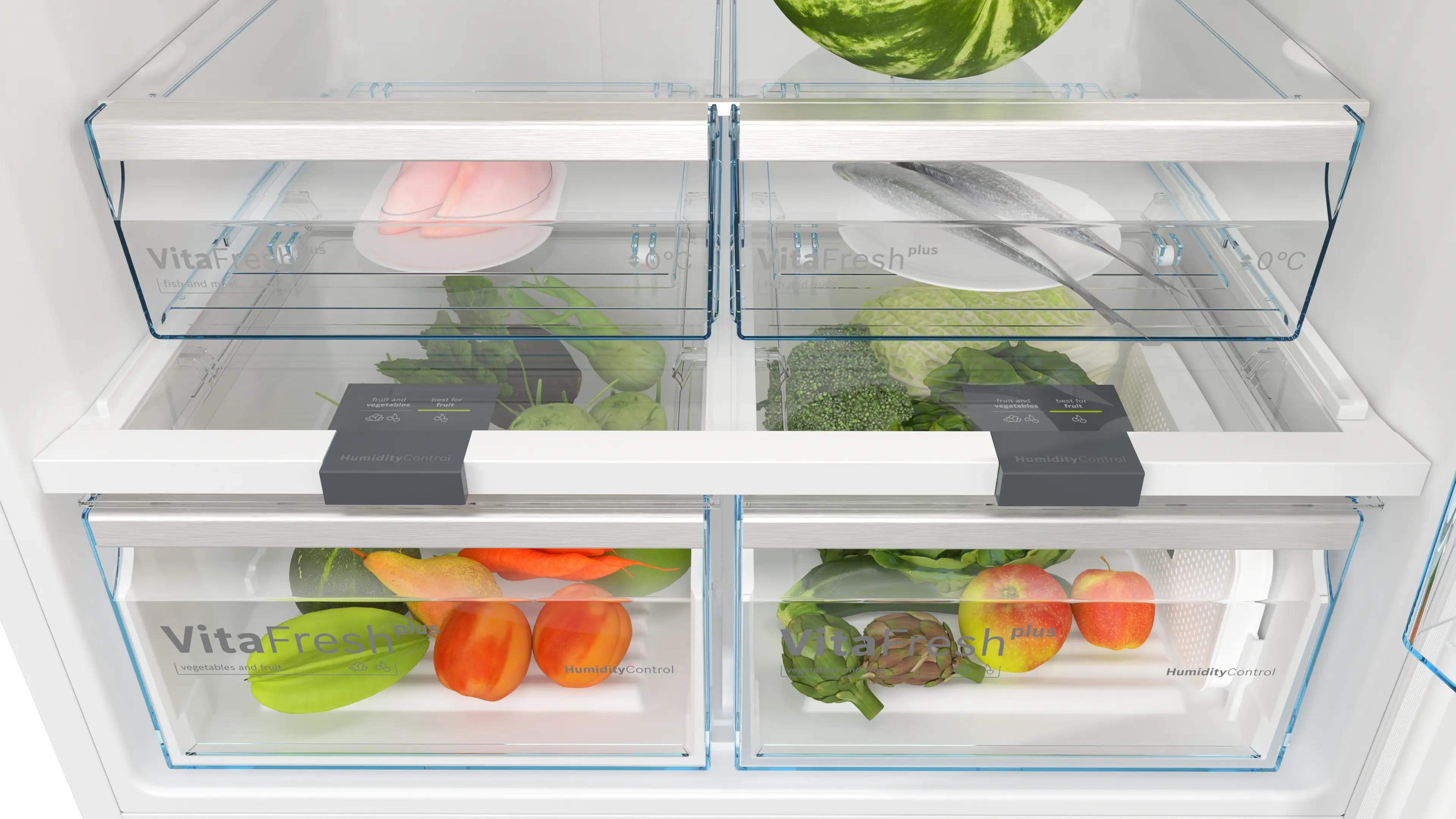 Serie 6 Üstten Donduruculu Buzdolabı 186 x 86 cm Beyaz, Total No Frost - Gorsel 6