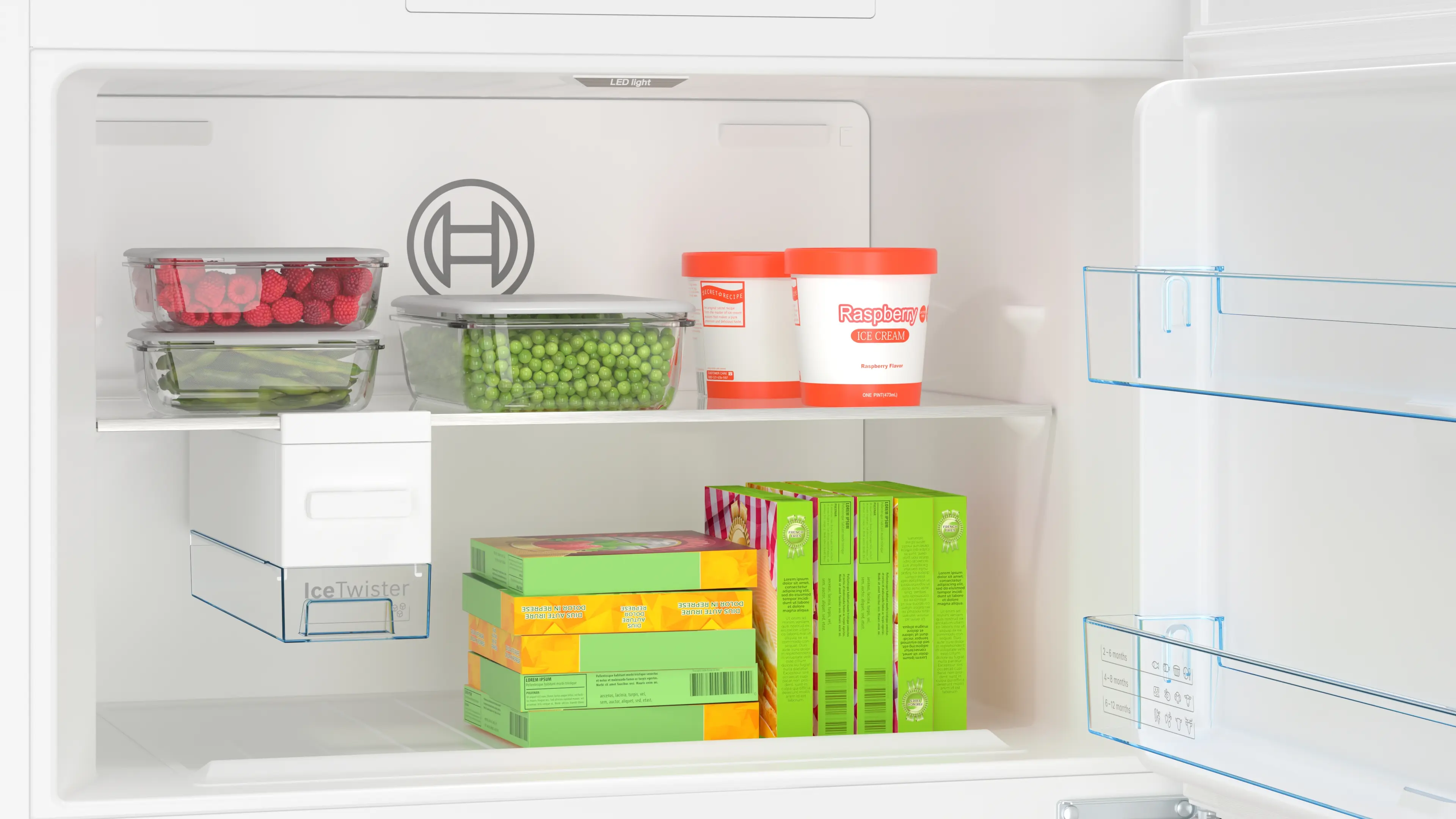 Serie 6 Üstten Donduruculu Buzdolabı 186 x 86 cm Beyaz, Total No Frost - Gorsel 7