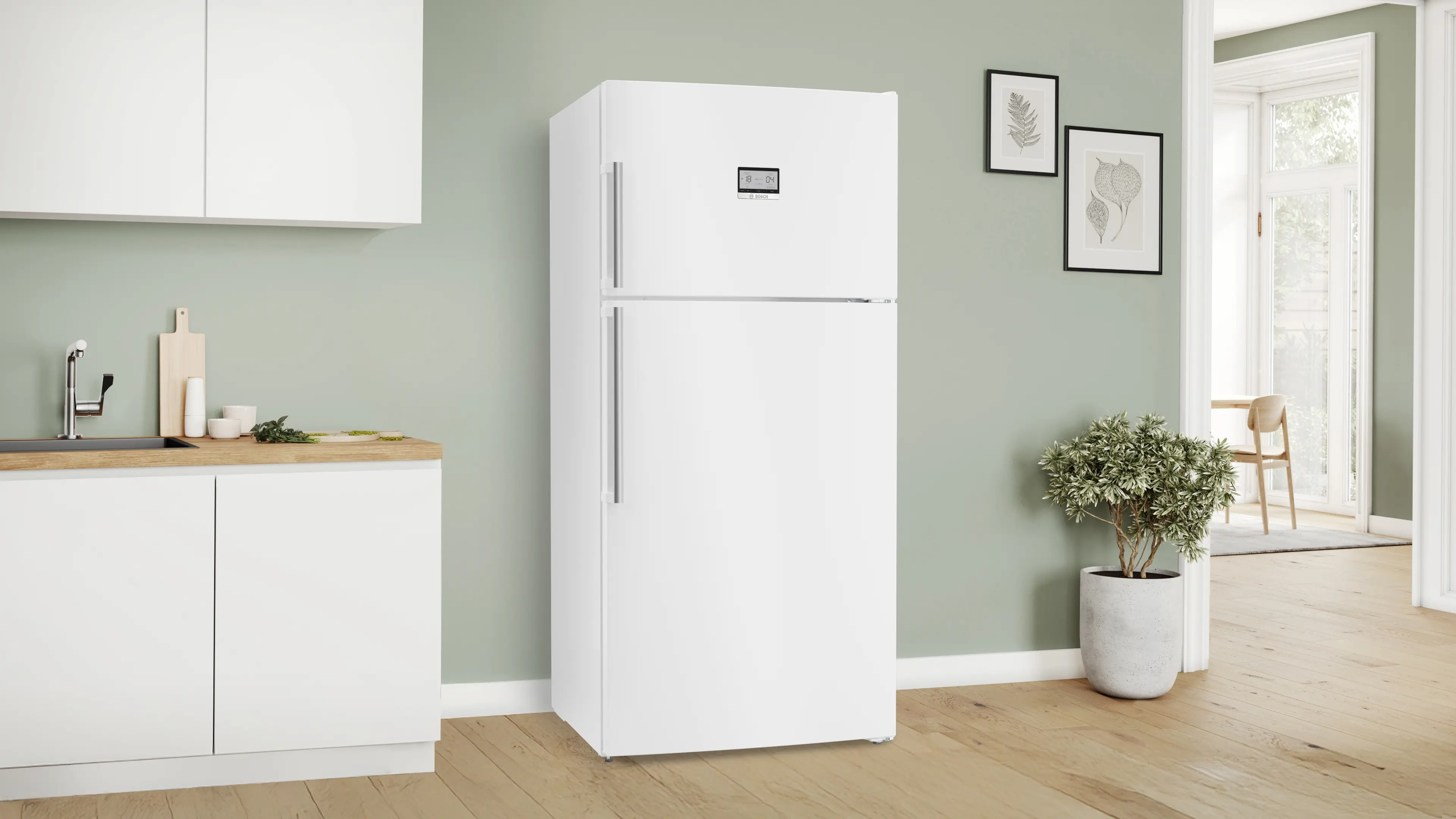 Serie 6 Üstten Donduruculu Buzdolabı 186 x 86 cm Beyaz, Total No Frost - Gorsel 2