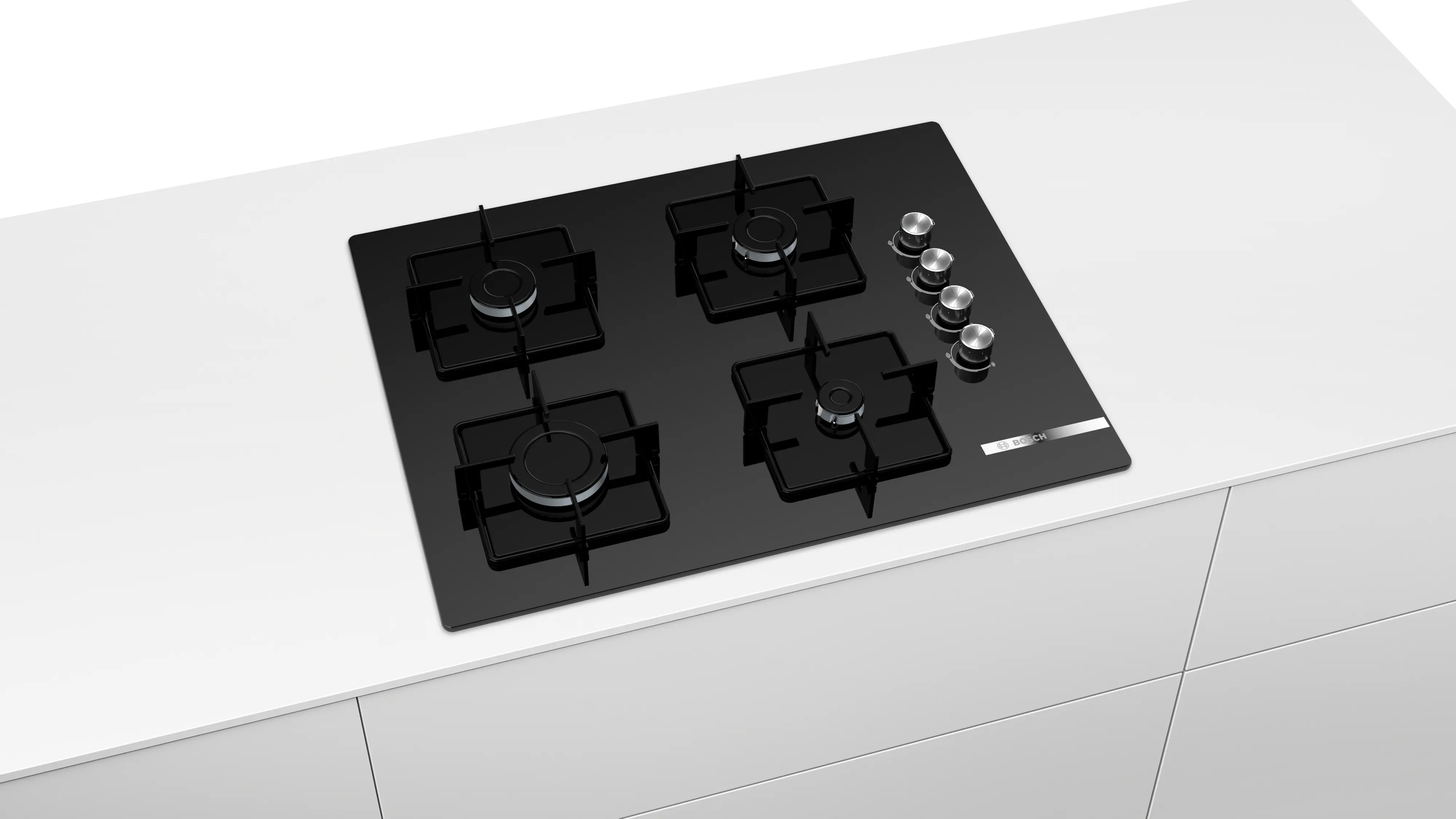 Serie 4 Gazlı Ocak 67 cm Sert cam, Siyah - Gorsel 5