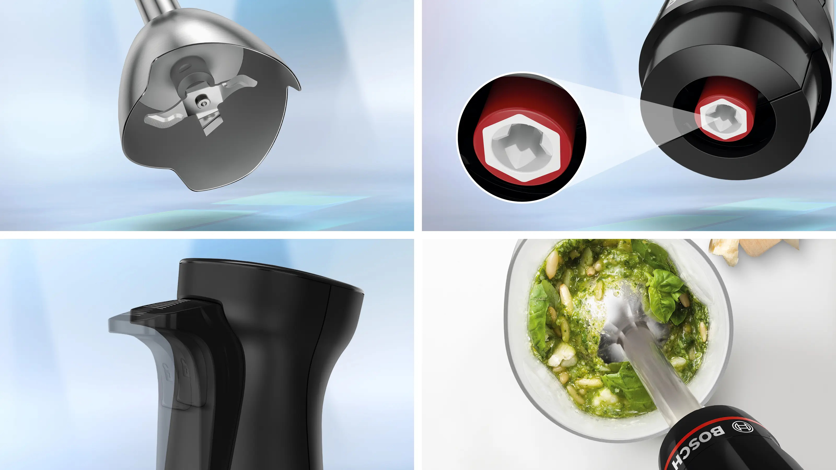 Serie 4 El Blenderı ErgoMaster 1000 W Siyah, Antrasit - Gorsel 2