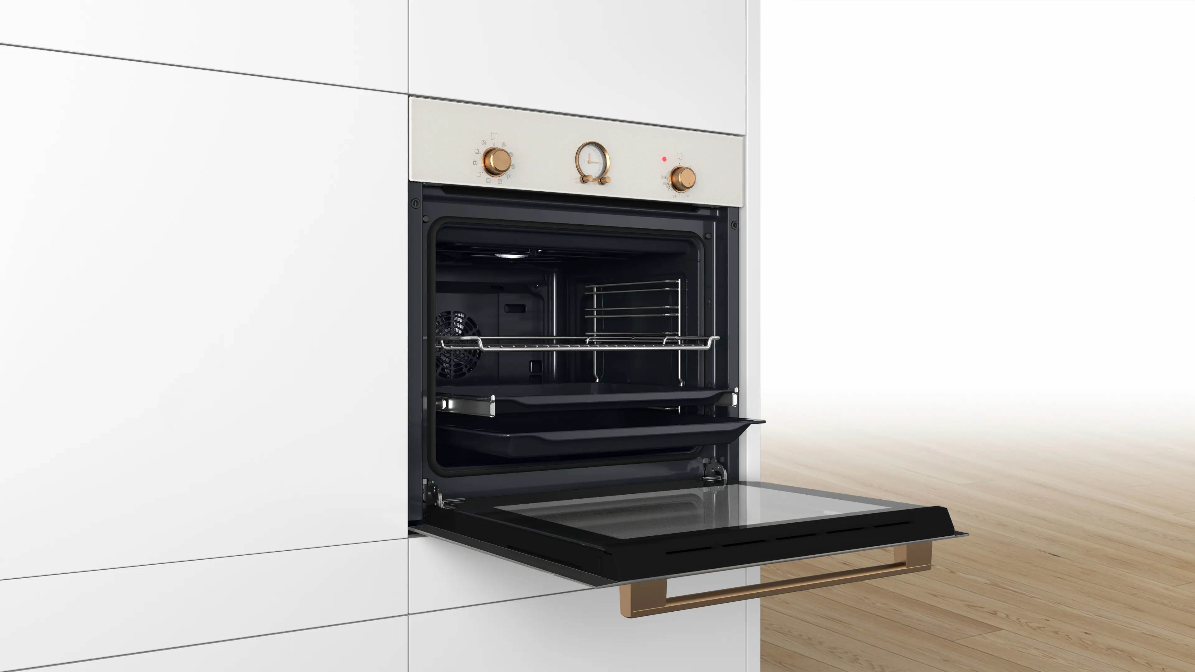 Serie 4 Ankastre Fırın 60 x 60 cm NeoKlasik, İnci beyazı - Gorsel 4