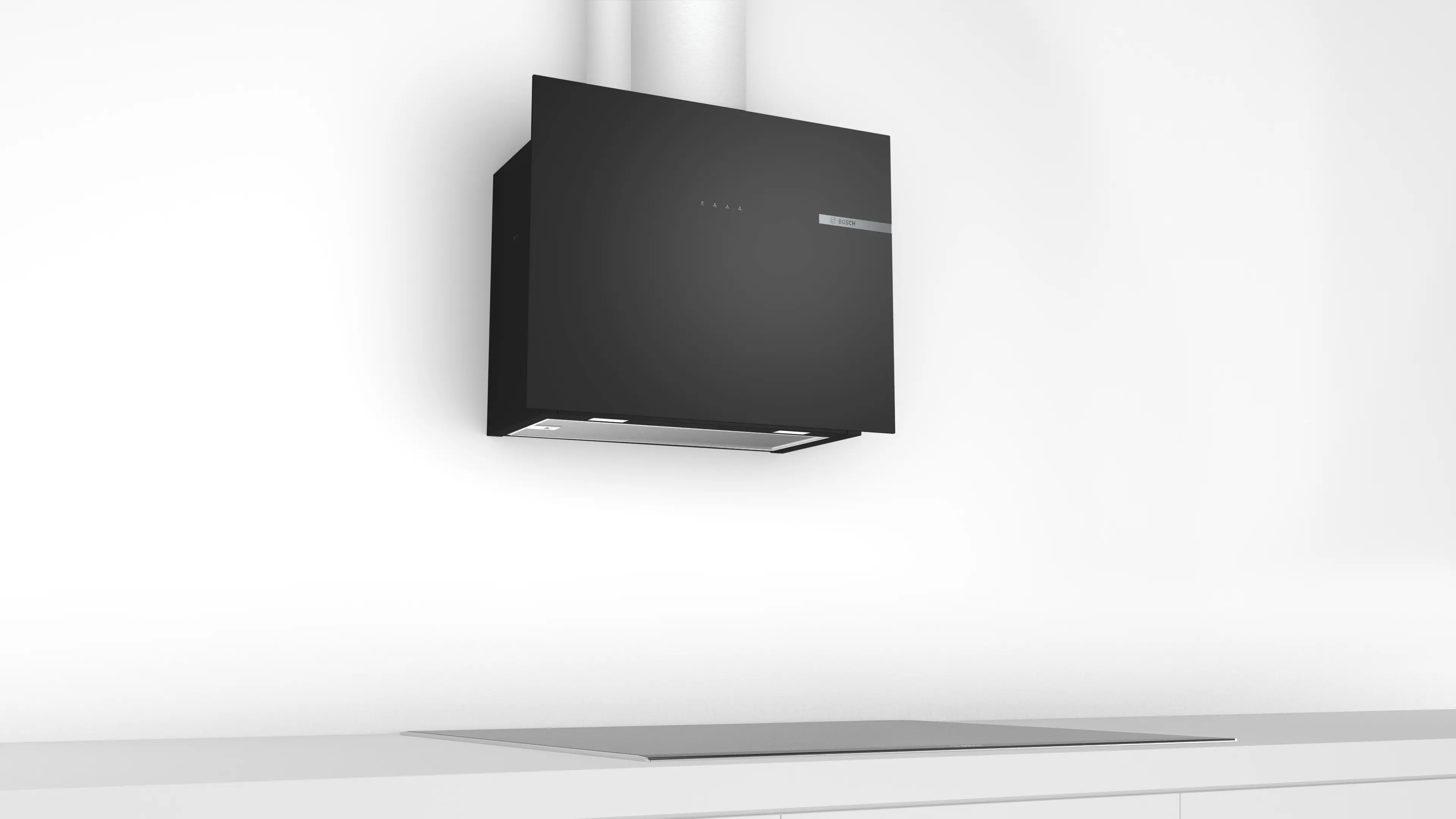 Serie 4 Duvar Tipi Davlumbaz 60 cm Siyah Cam, Siyah - Gorsel 4