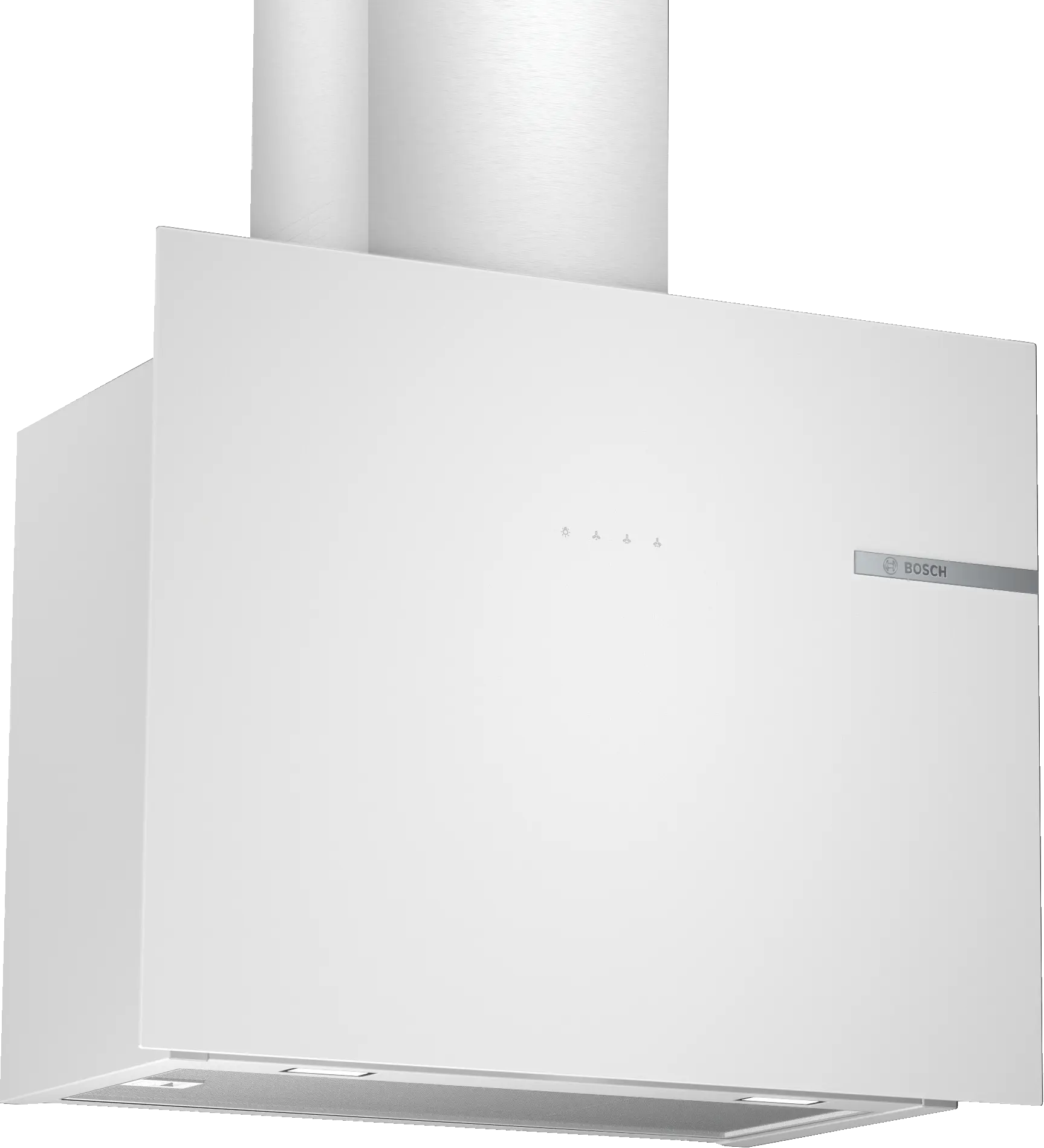 Serie 4 Duvar Tipi Davlumbaz 60 cm Beyaz Cam Yüzey, Beyaz - Gorsel 1