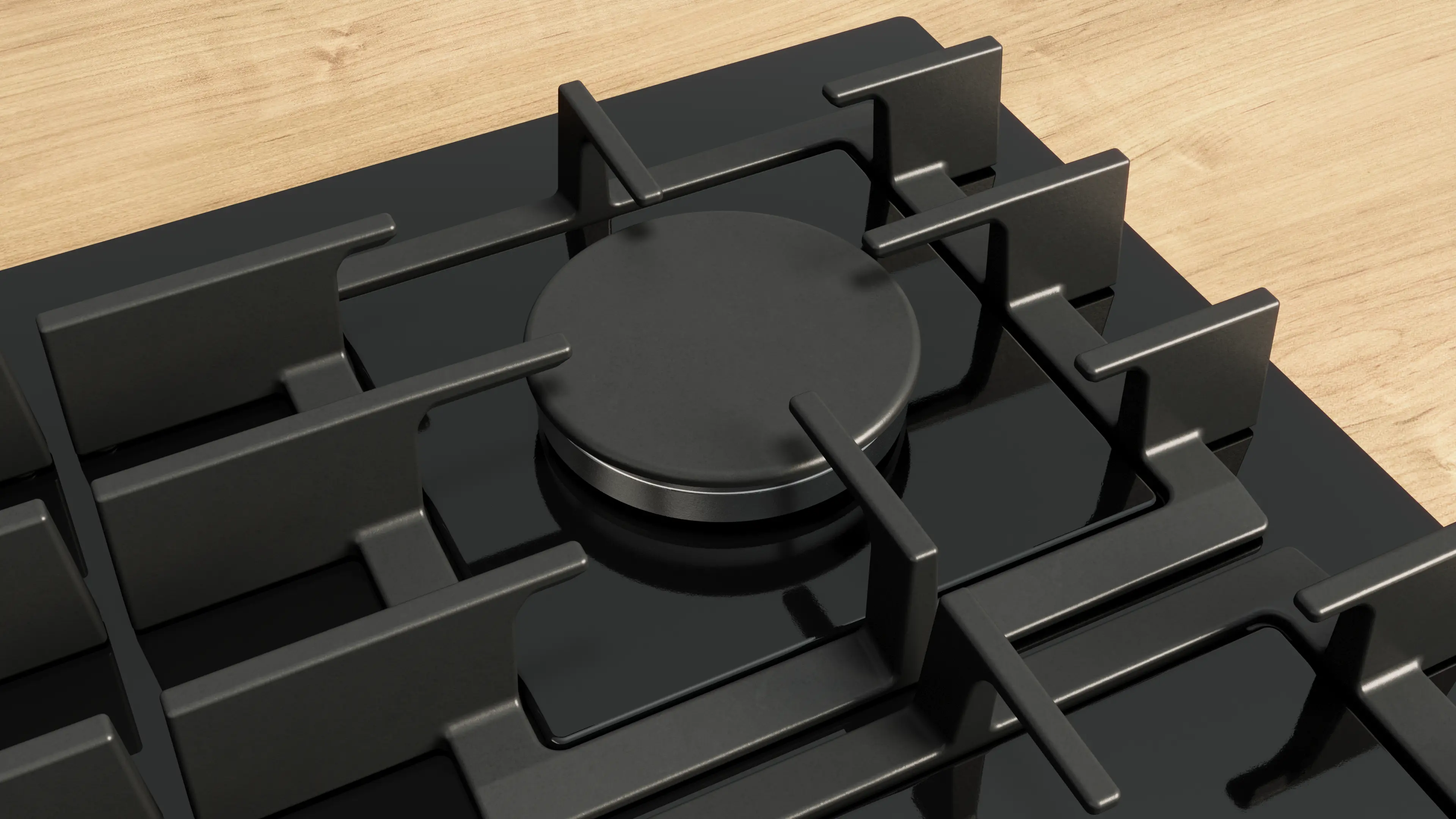 Serie 8 Gazlı Ocak 60 cm Sert cam, Siyah - Gorsel 5