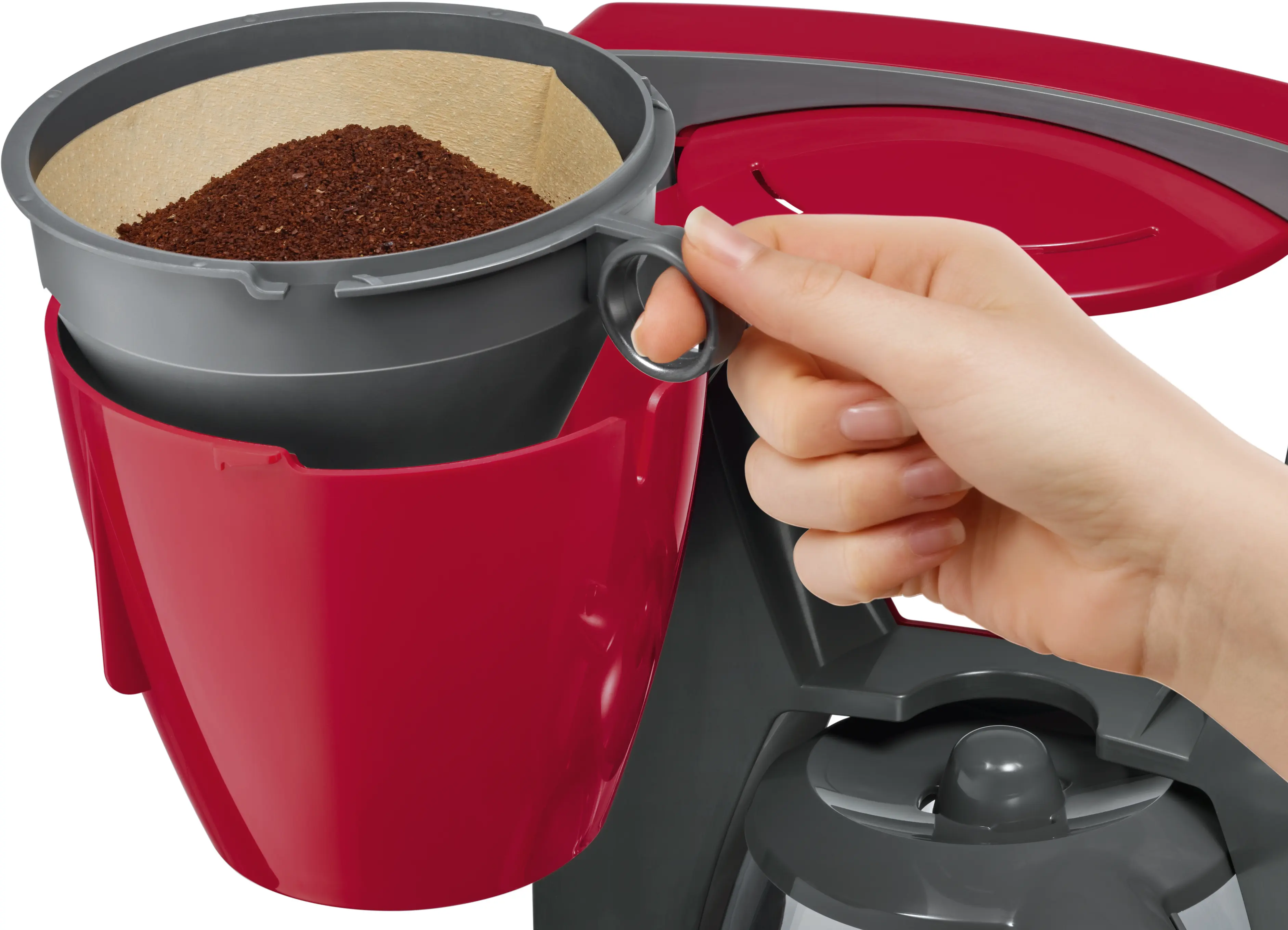 TKA6A044 Filtre Kahve Makinesi ComfortLine Kırmızı - Gorsel 5