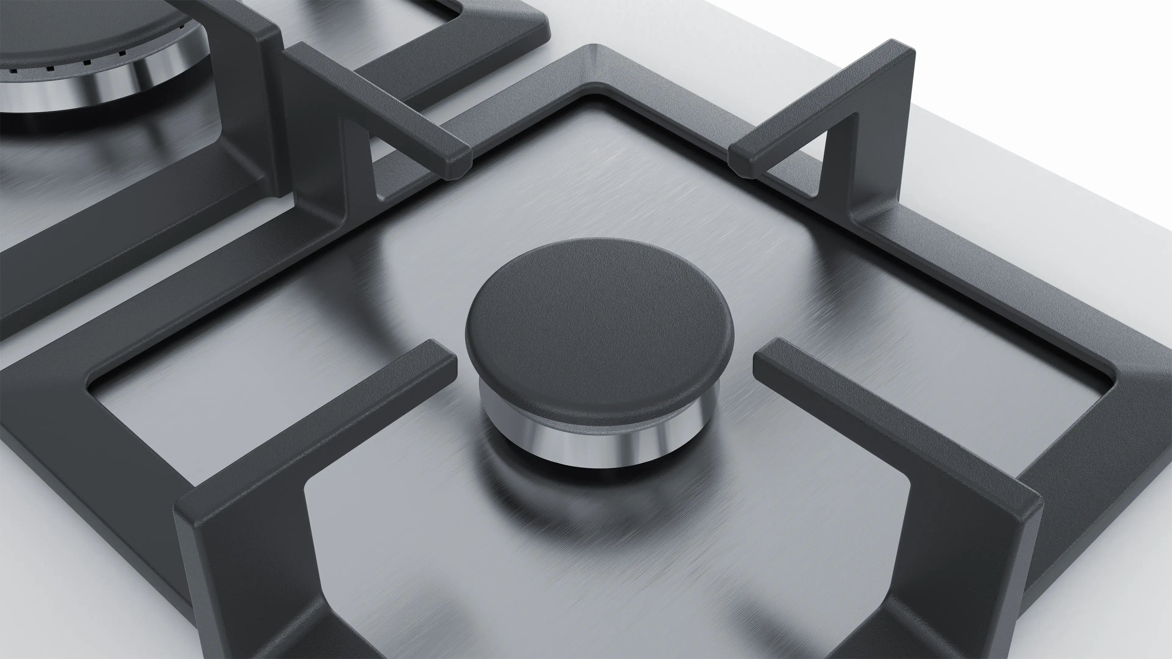 Serie 6 Gazlı Ocak 60 cm Sert cam, Beyaz - Gorsel 4