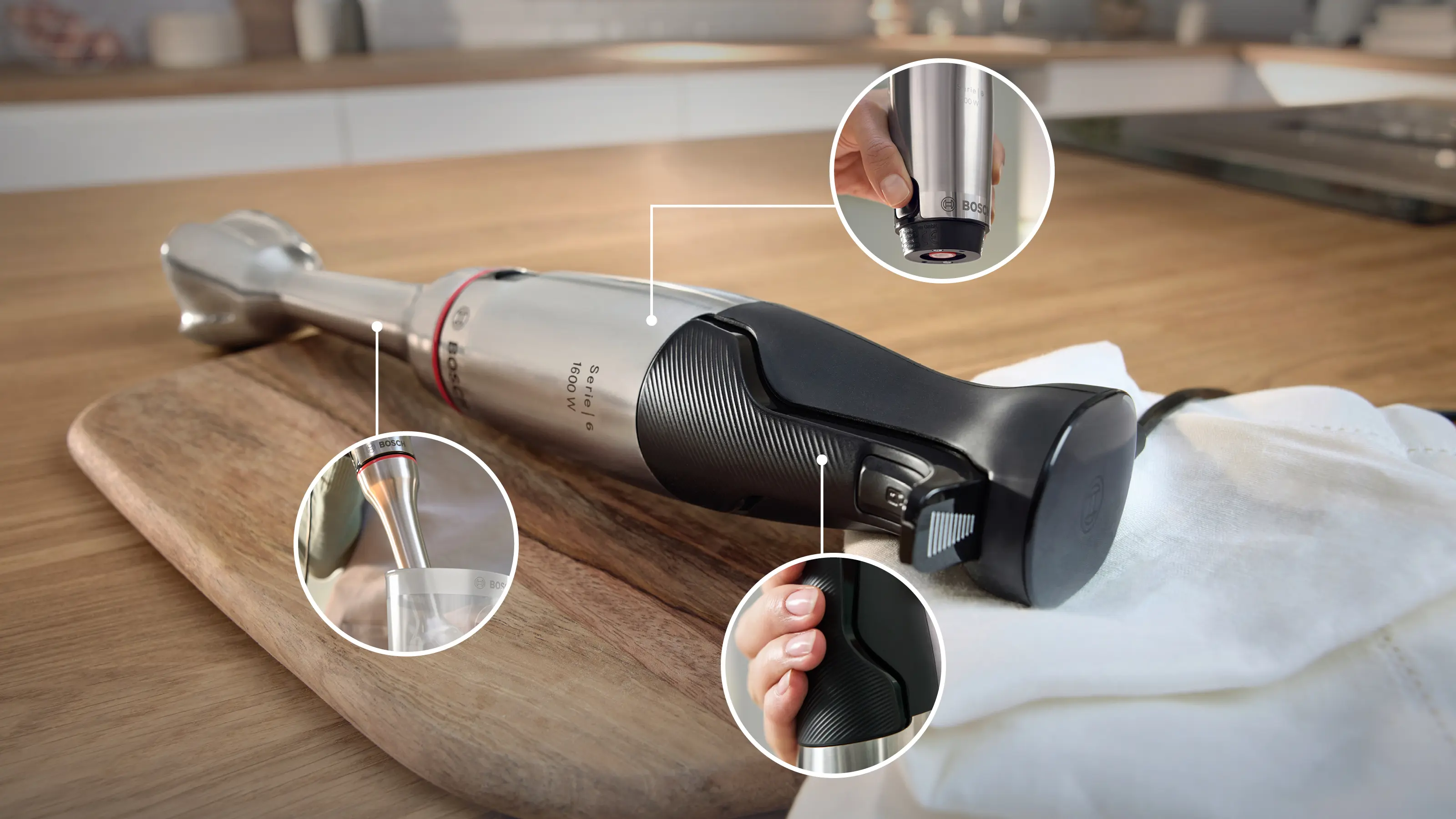 Serie 6 El Blenderı ErgoMaster 1600 W Paslanmaz çelik - Gorsel 6