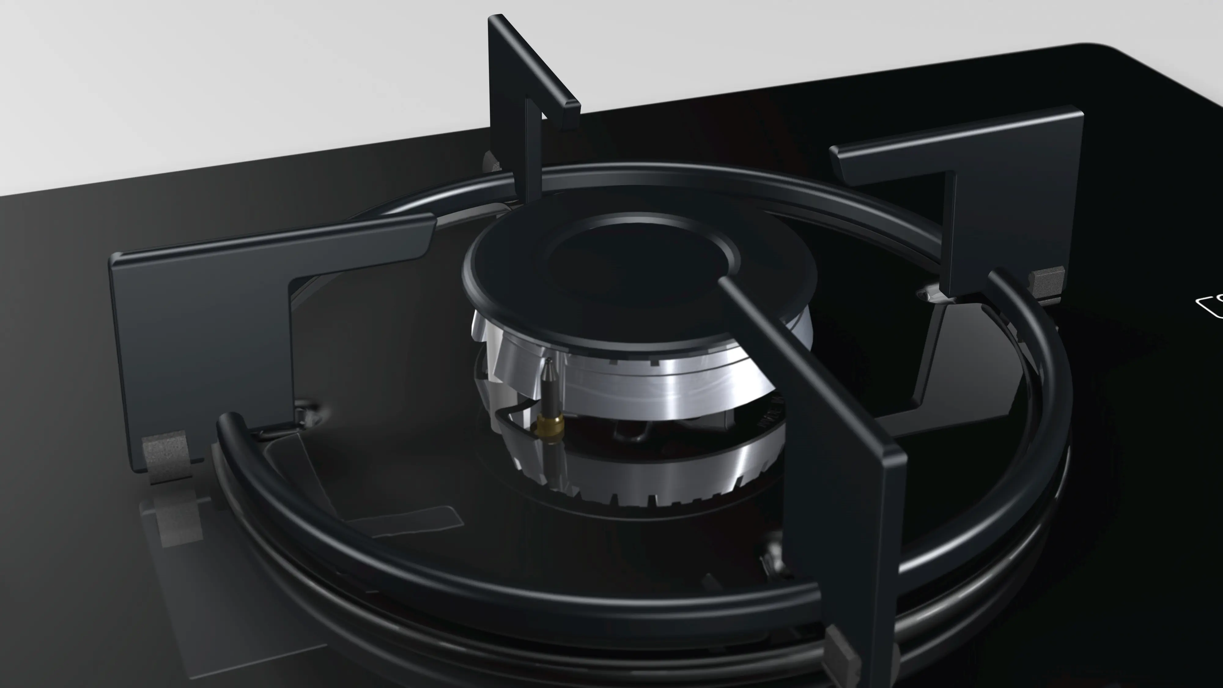 Serie 2 Gazlı Ocak 60 cm Sert cam, Siyah - Gorsel 4