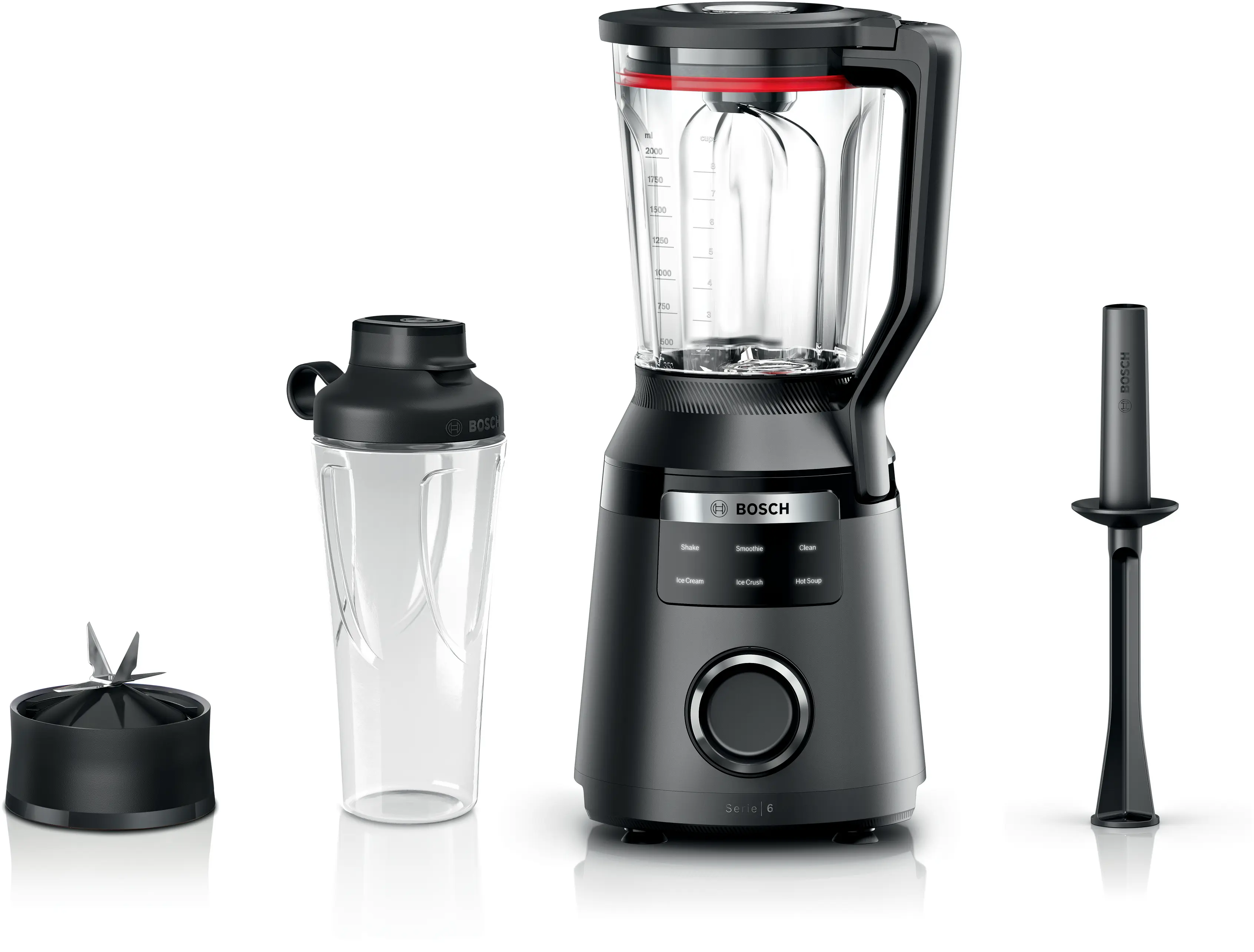 Serie 6 High performance Blender VitaPower 1800 W Siyah - Gorsel 1