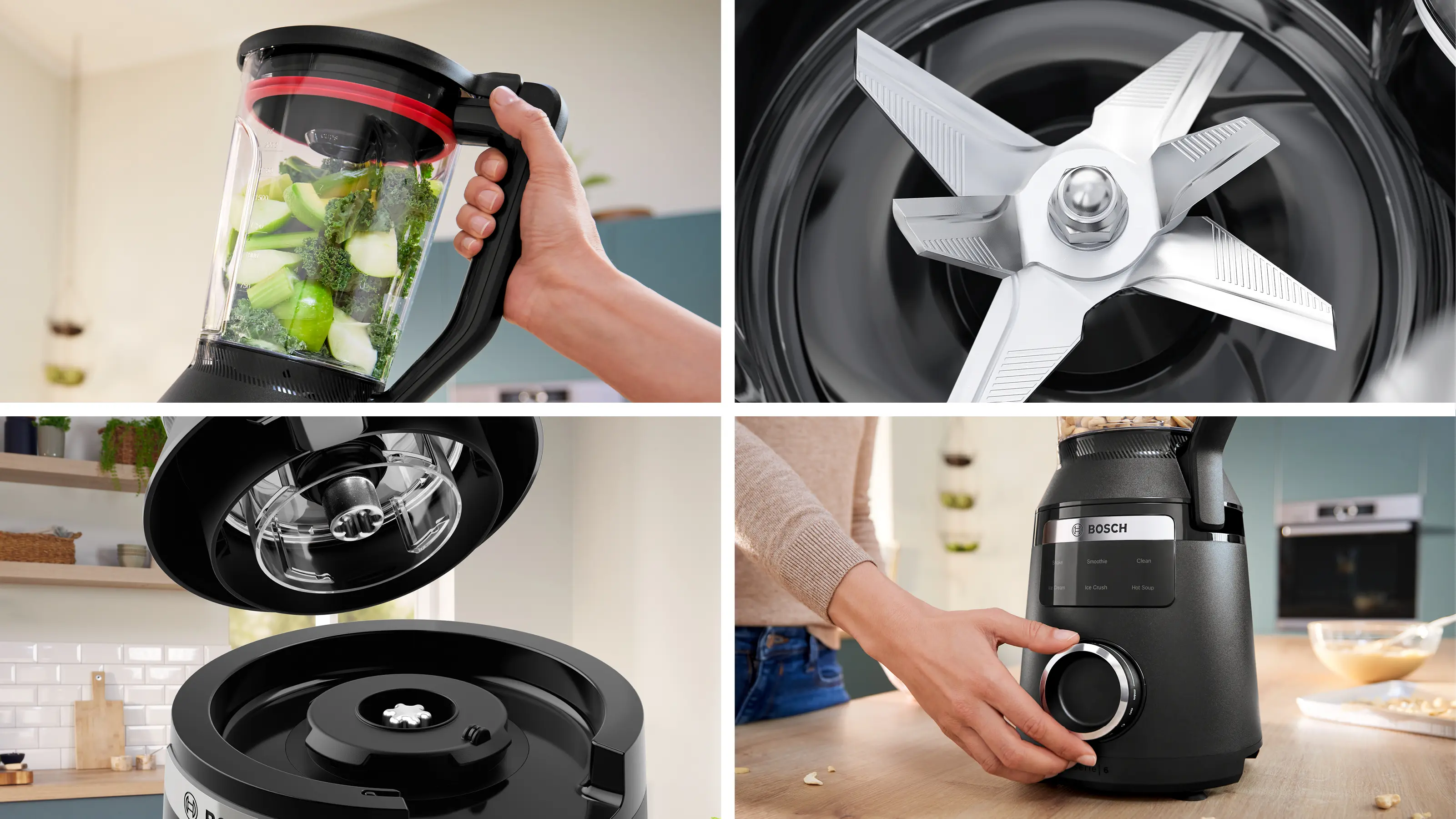 Serie 6 High performance Blender VitaPower 1800 W Siyah - Gorsel 6