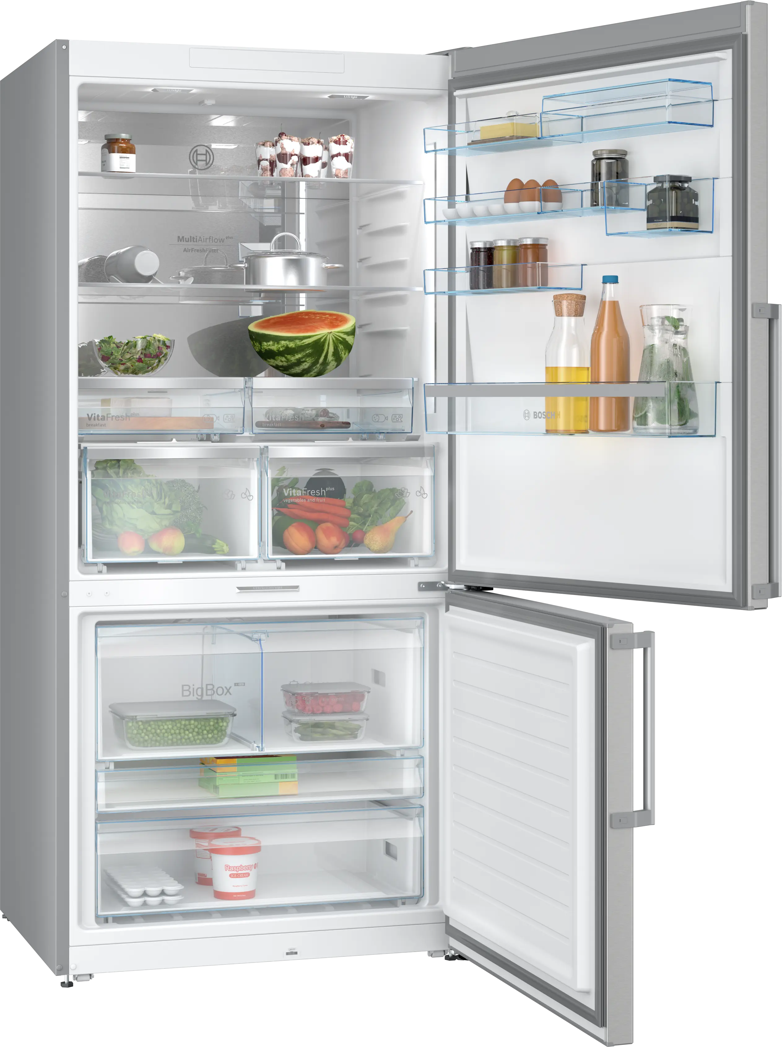 Serie 8 Alttan Donduruculu Buzdolabı 186 x 86 cm Paslanmaz çelik - Gorsel 2