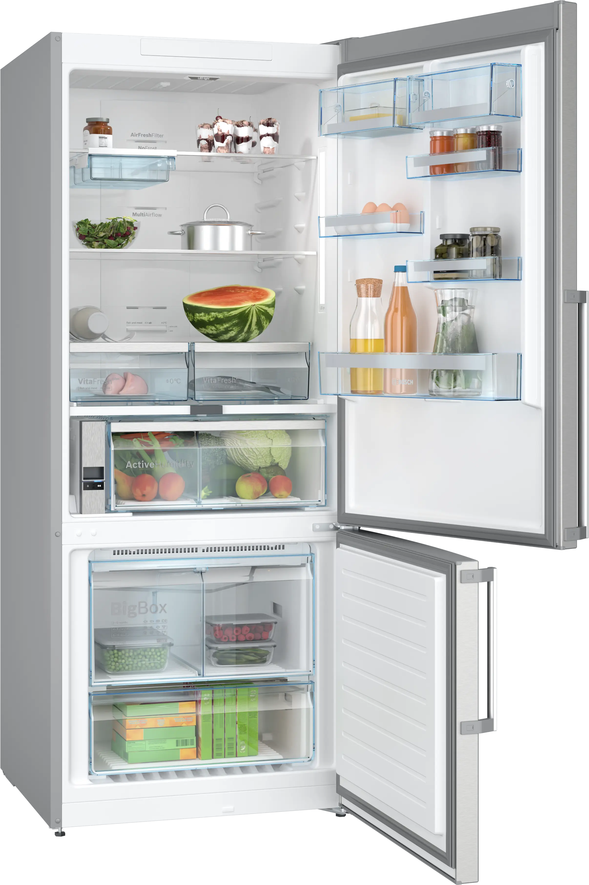 Serie 8 Alttan Donduruculu Buzdolabı 186 x 75 cm Paslanmaz çelik - Gorsel 2