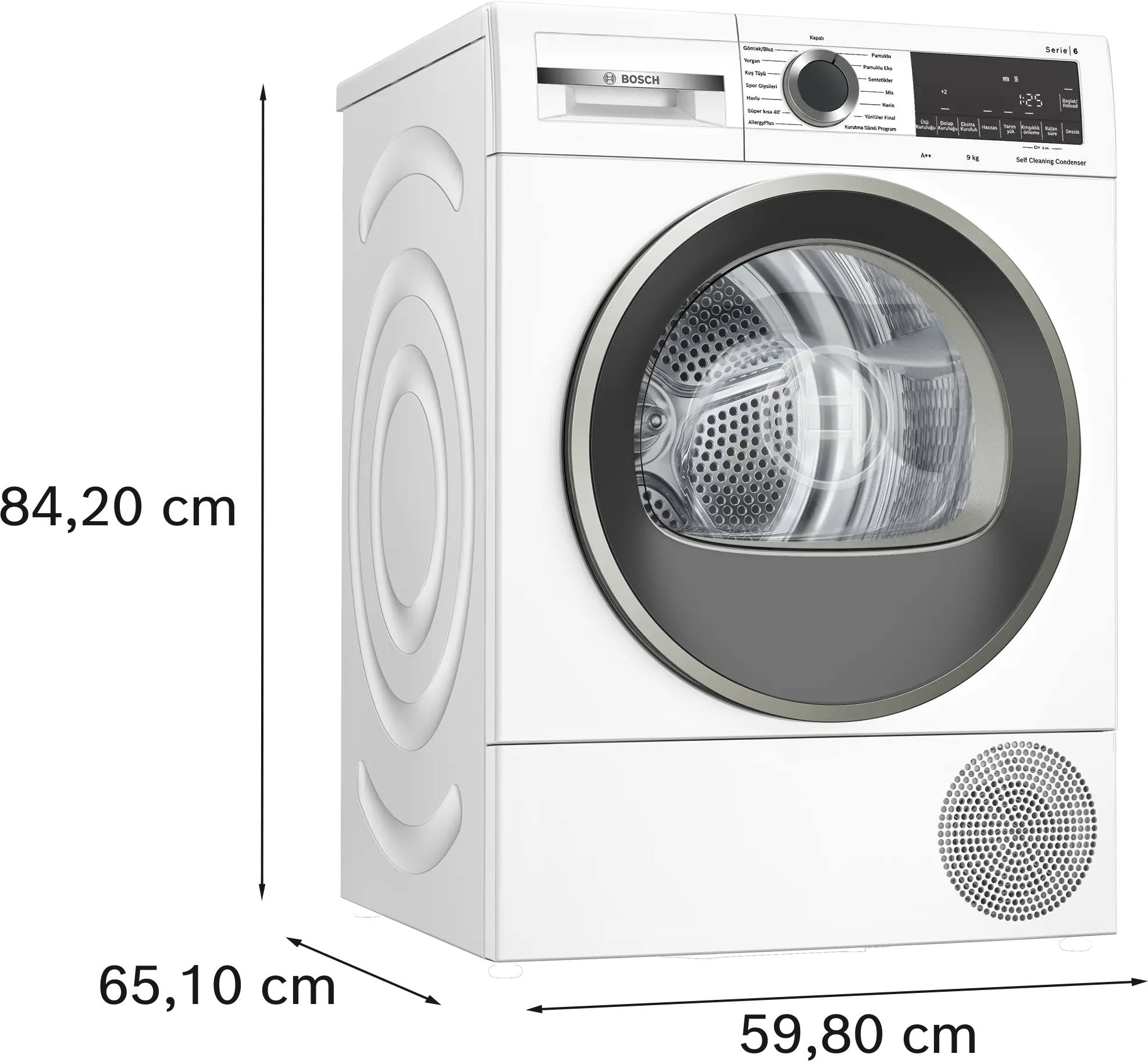 Serie 6 Isı Pompalı Kurutma Makinesi 9 kg - Gorsel 6