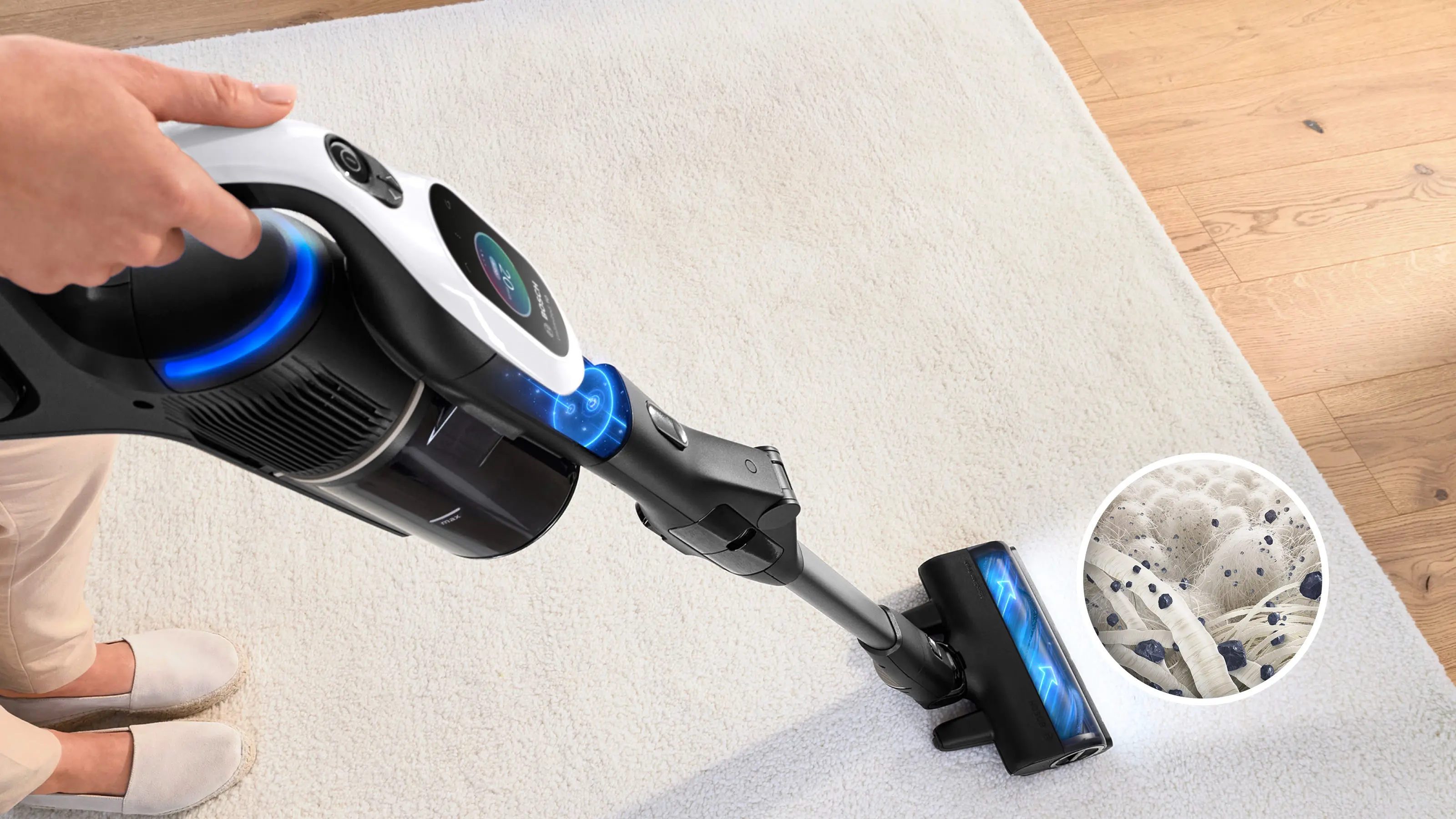 BCS1041WAC Şarjlı Süpürge Unlimited 10 Beyaz - Gorsel 11