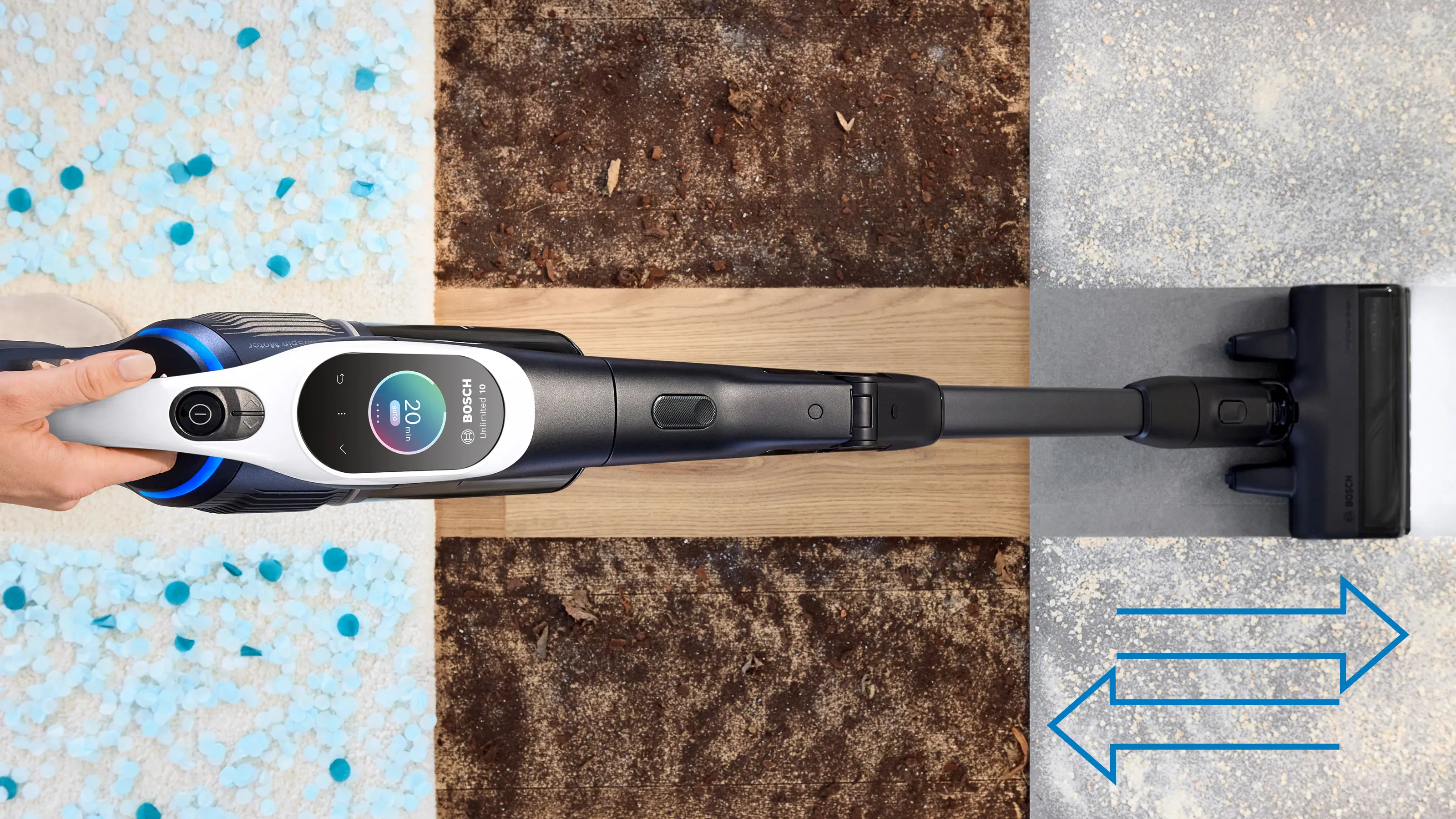 BCS1041WAC Şarjlı Süpürge Unlimited 10 Beyaz - Gorsel 13