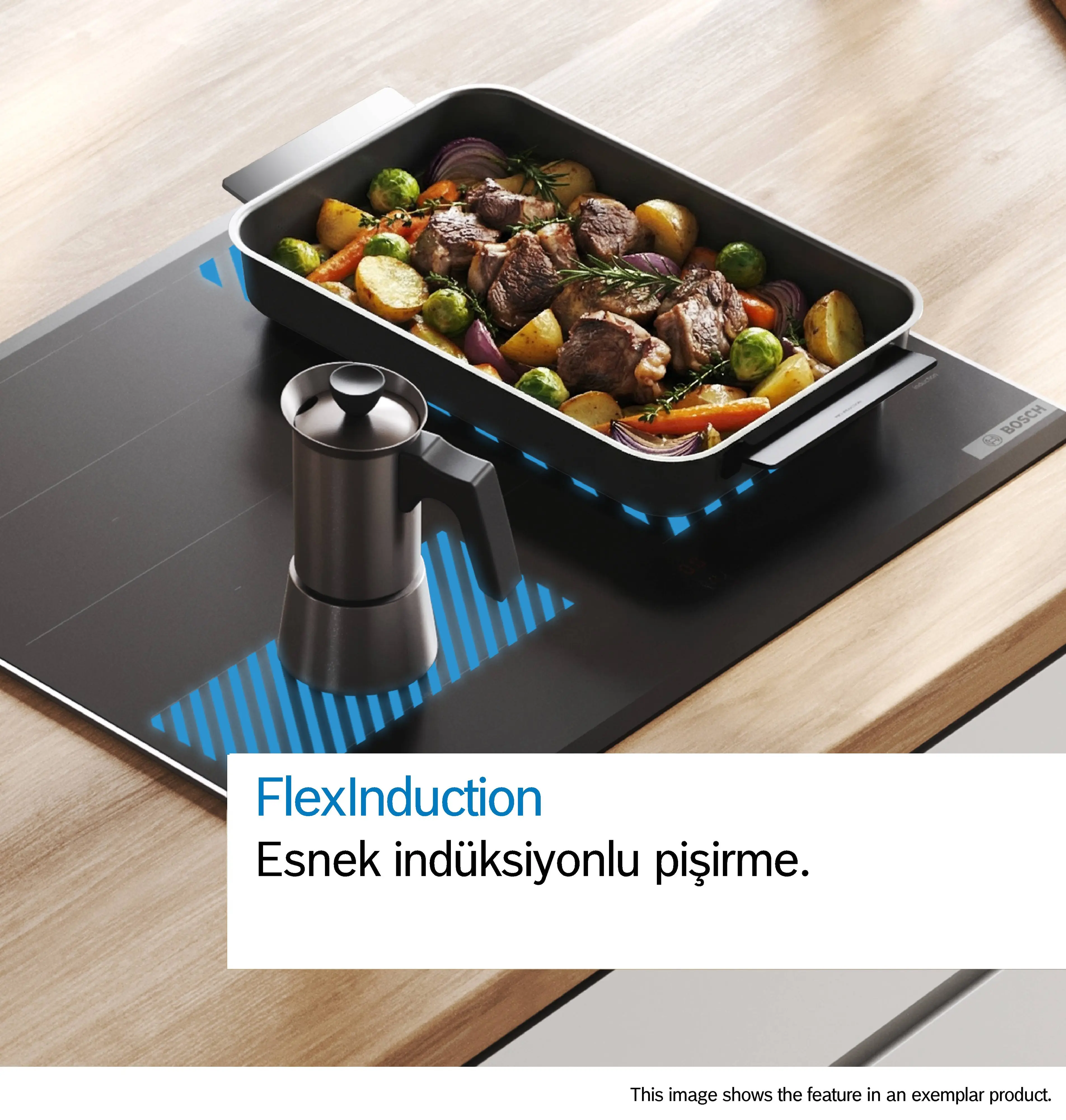 Serie 8 İndüksiyonlu Ocak 90 cm Çerçeveli Montaj - Gorsel 5