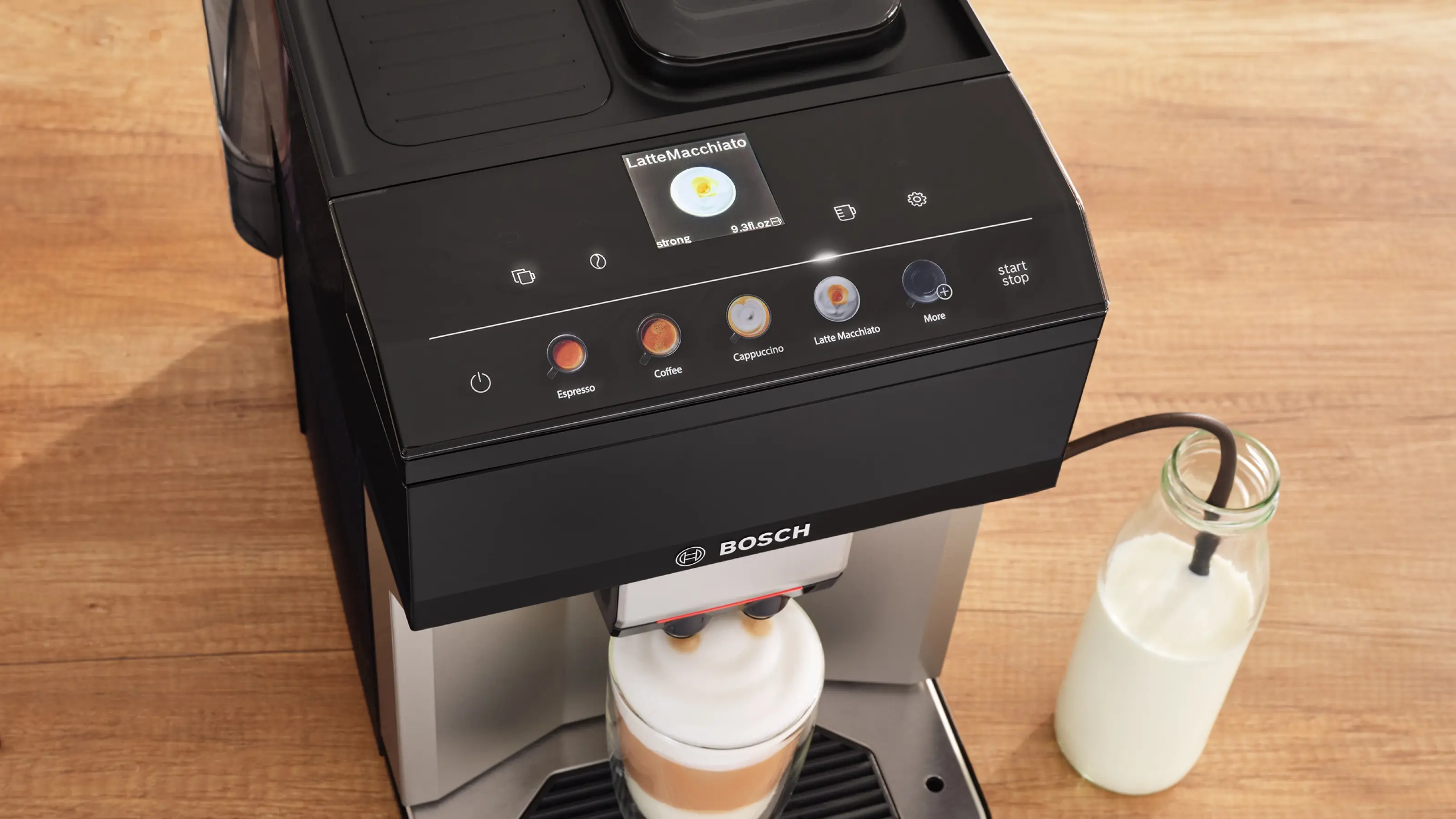 Serie 4 Tam Otomatik Kahve Makinesi VeroCafe Metalik inoks gümüş, Piyano siyah - Gorsel 2