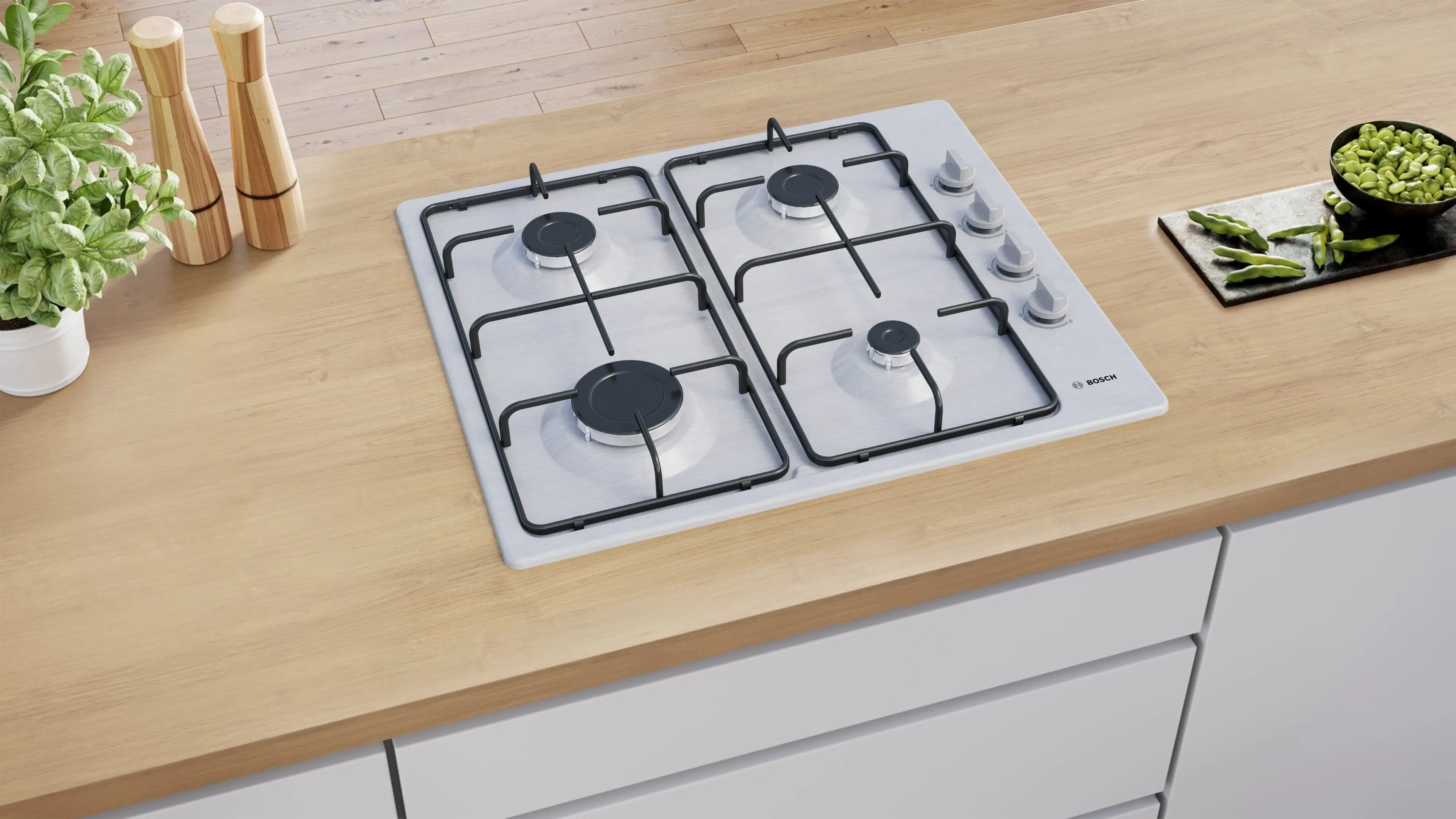 Serie 2 Gazlı Ocak 60 cm Paslanmaz çelik - Gorsel 5