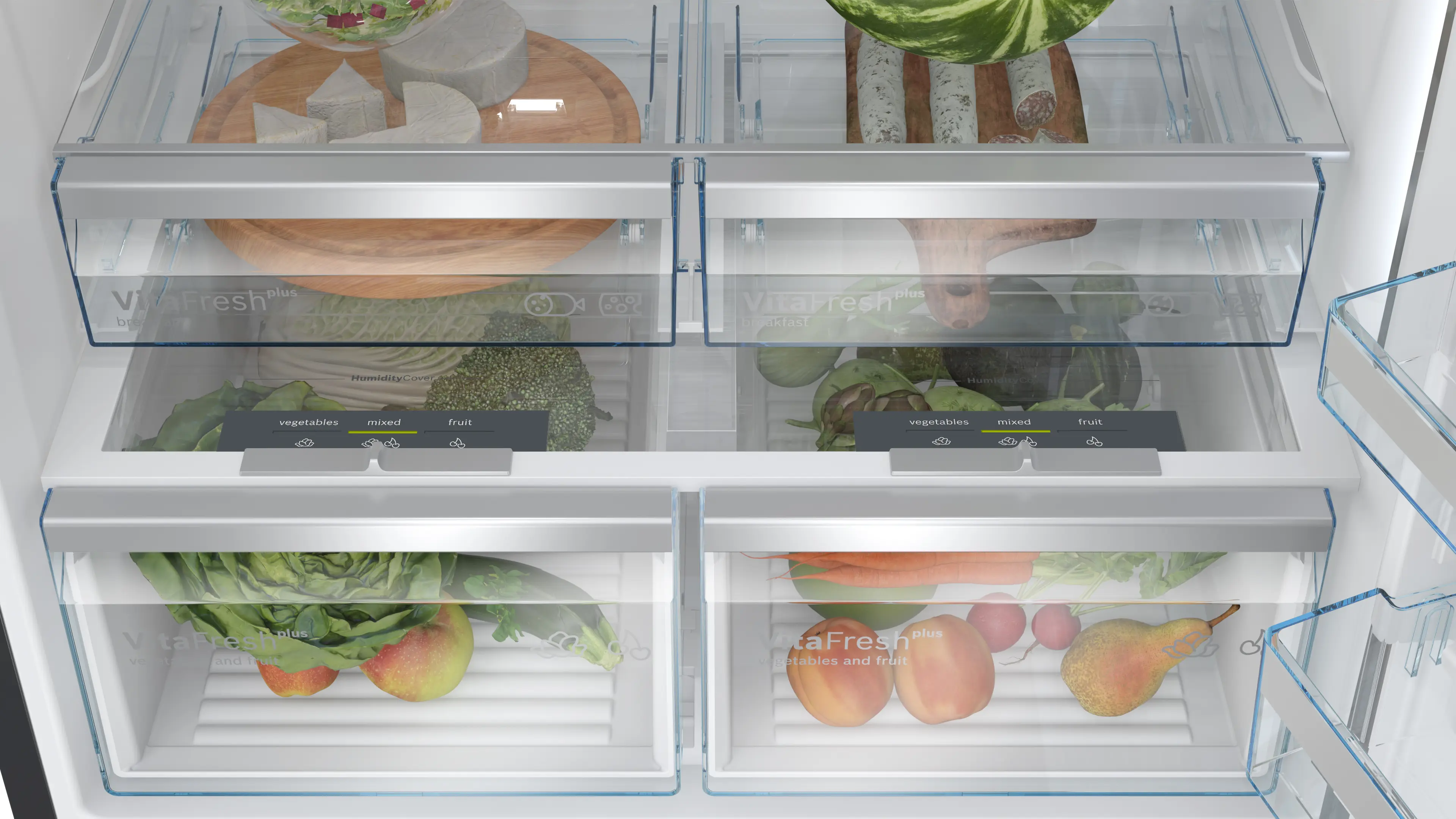 Serie 8 Alttan Donduruculu Buzdolabı 186 x 86 cm Parmak izi bırakmayan siyah inoks - Gorsel 5