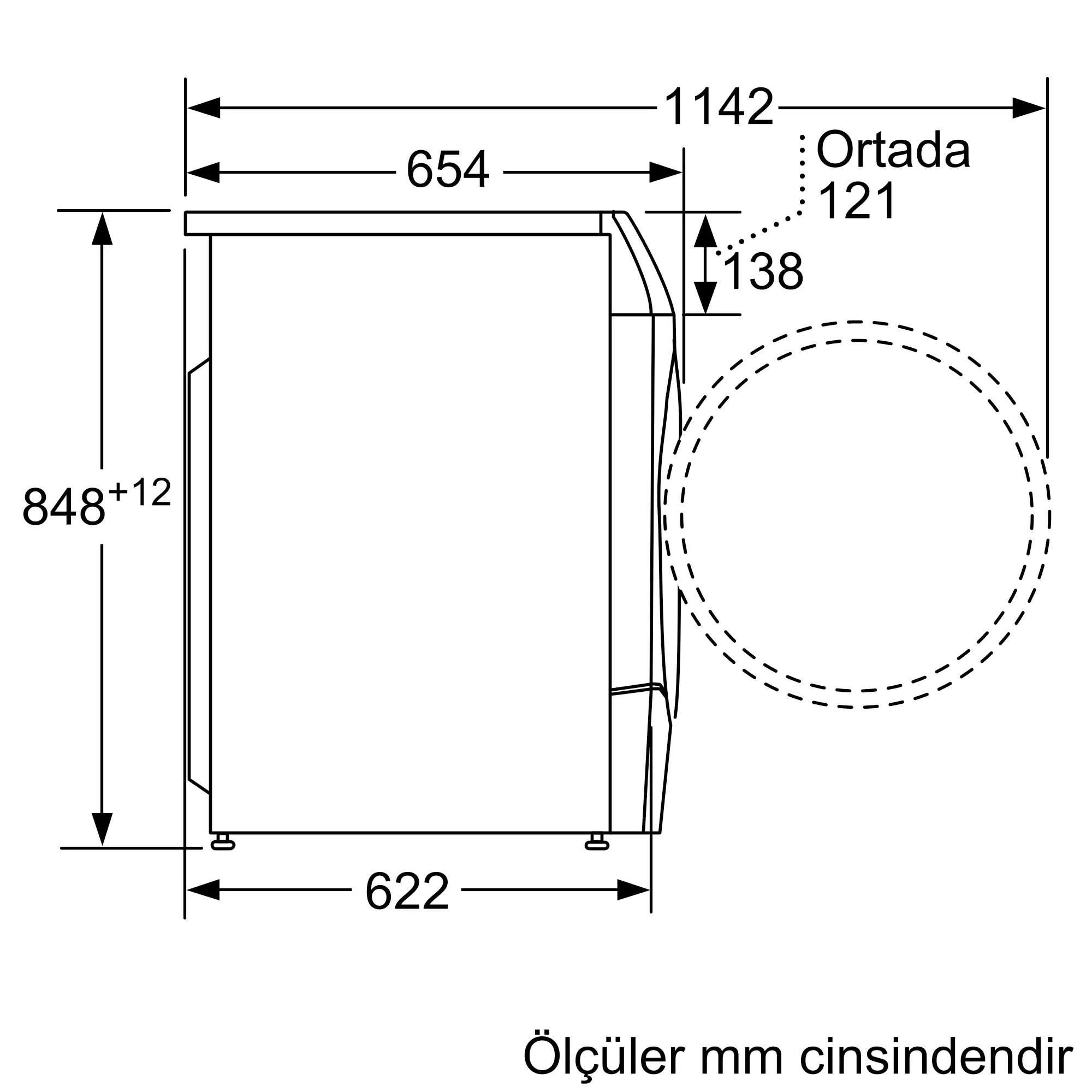 Serie 8 Kurutmalı Çamaşır Makinesi 10.5/6 kg maks. 1400 dev./dak. - Gorsel 11