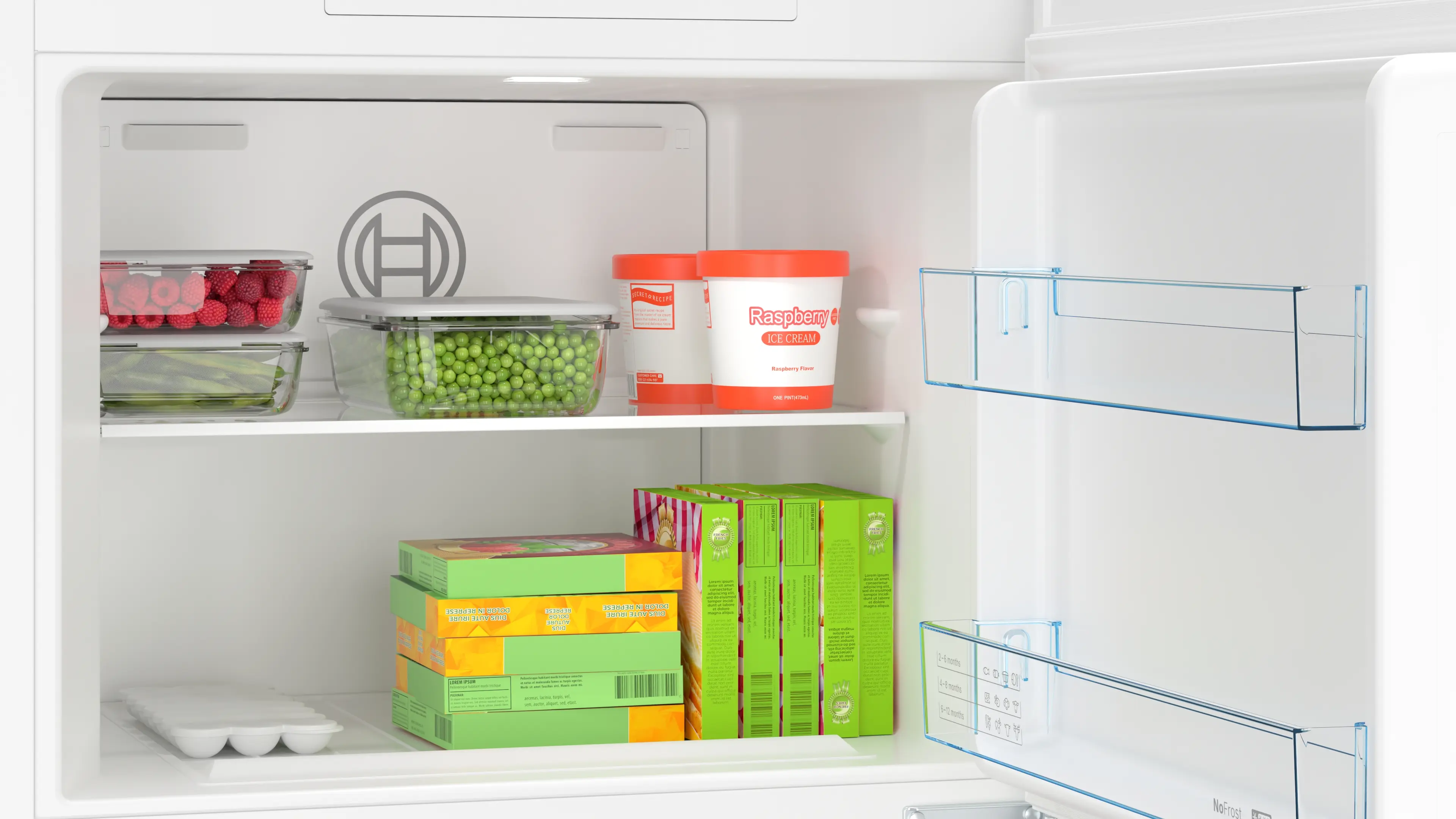 Serie 4 Üstten Donduruculu Buzdolabı 186 x 75 cm Beyaz, Total No Frost - Gorsel 6