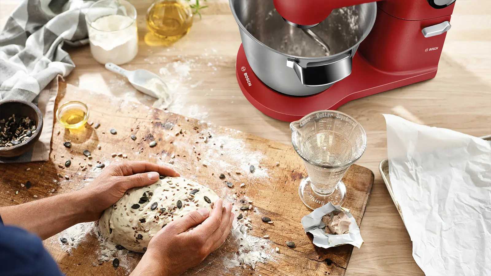 Serie 8 Mutfak Makinesi OptiMUM 1600 W Kırmızı, Gümüş - Gorsel 13