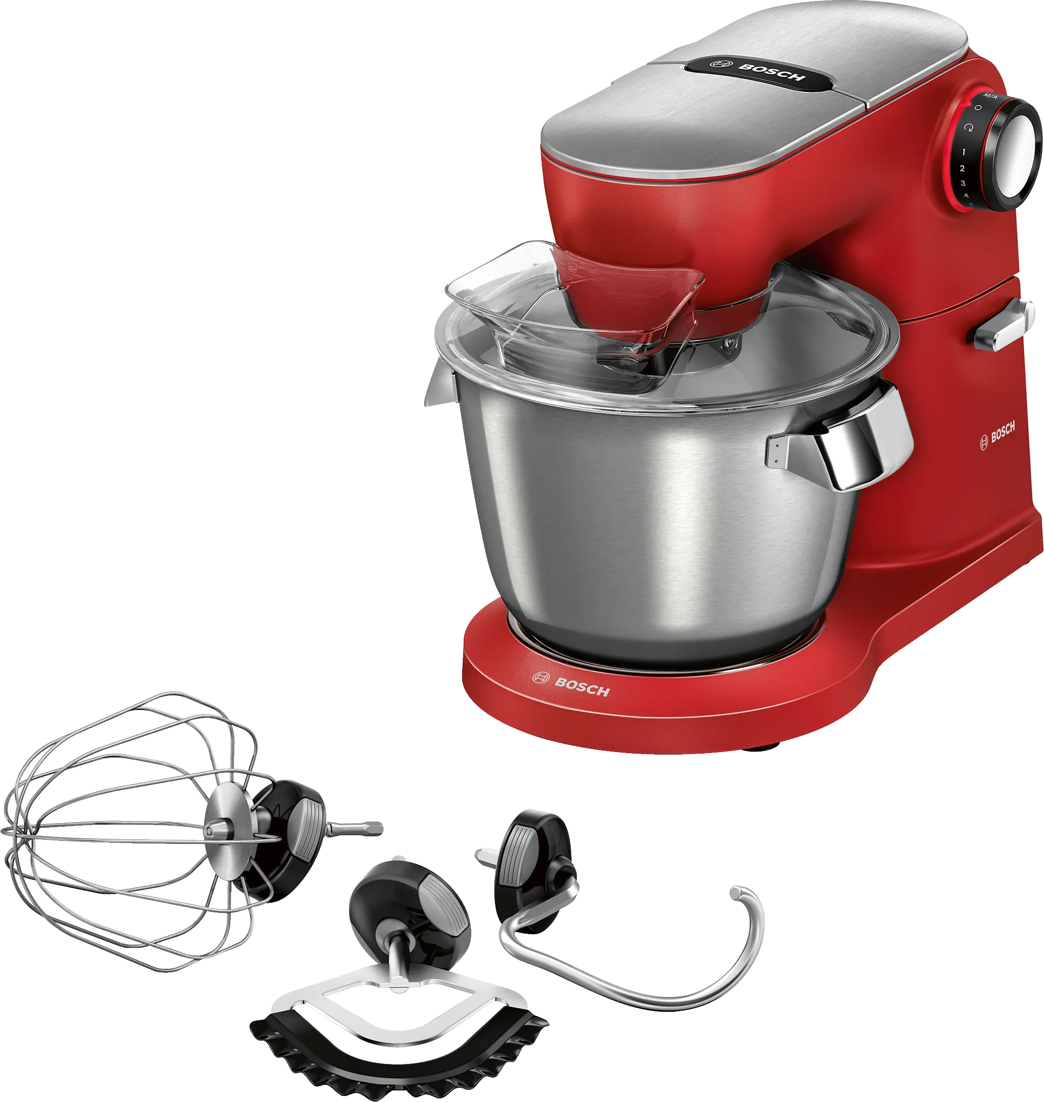 Serie 8 Mutfak Makinesi OptiMUM 1600 W Kırmızı, Gümüş - Gorsel 1