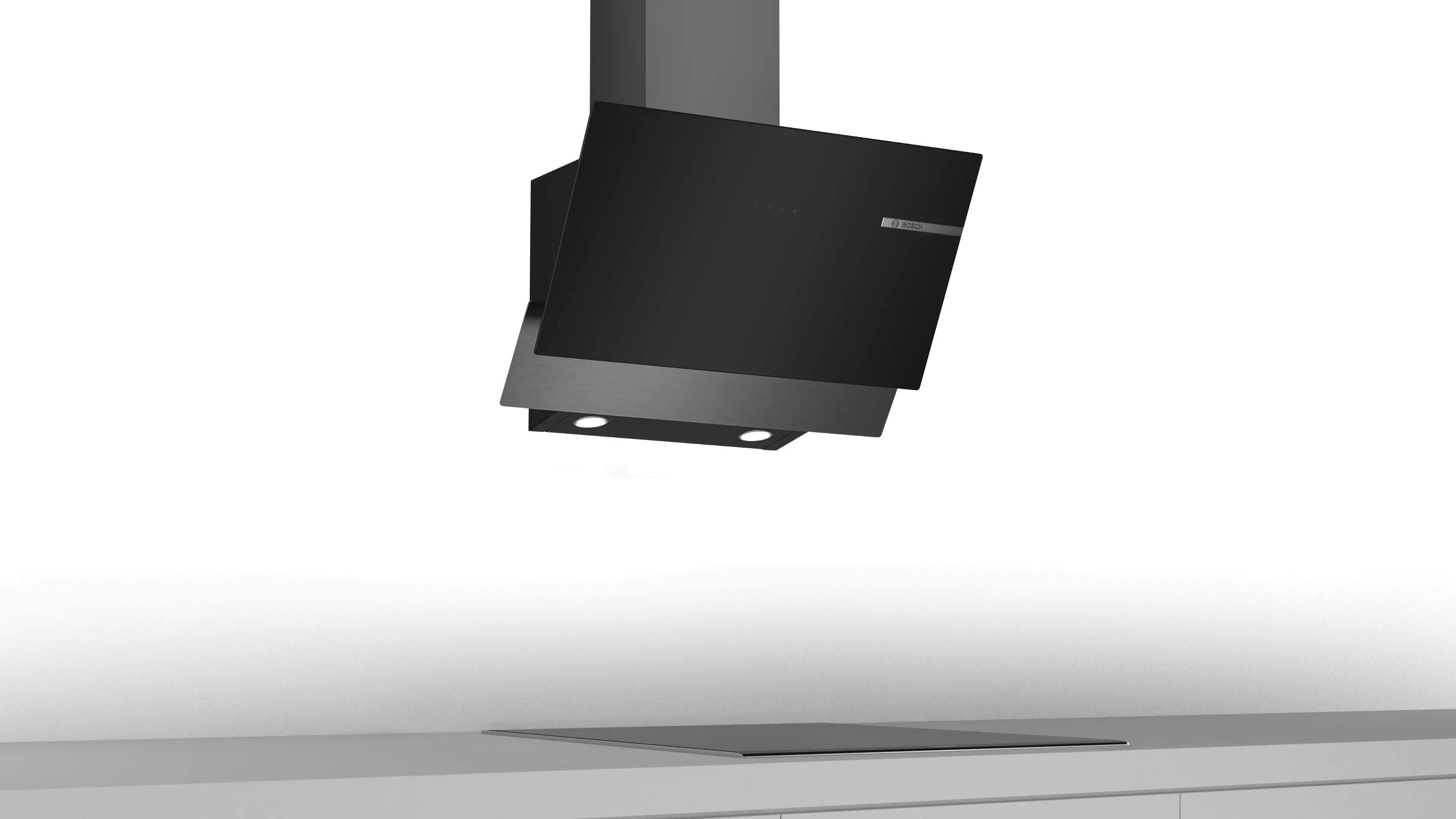 Serie 4 Duvar Tipi Davlumbaz 60 cm Siyah Cam, Black Inox - Gorsel 4