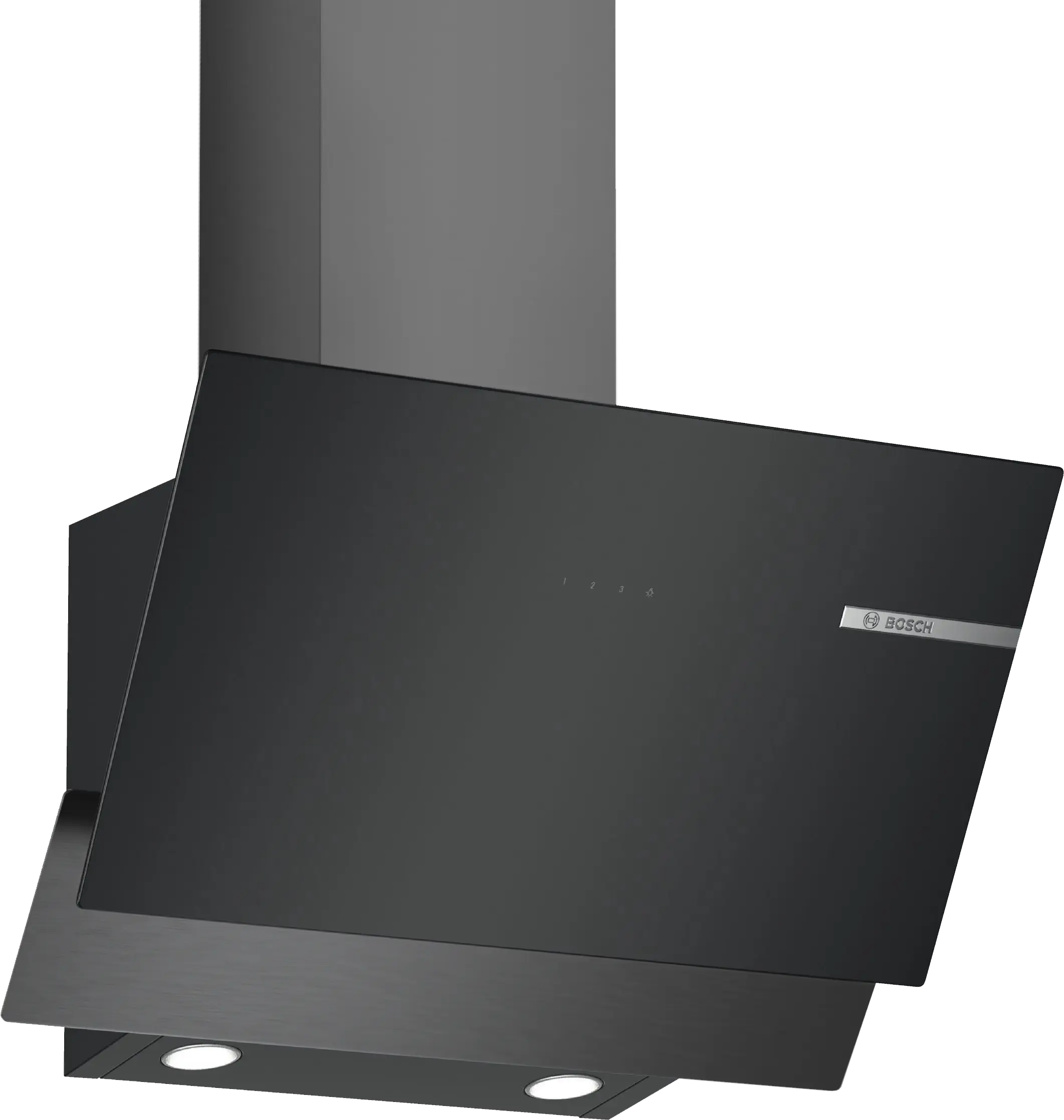 Serie 4 Duvar Tipi Davlumbaz 60 cm Siyah Cam, Black Inox - Gorsel 1