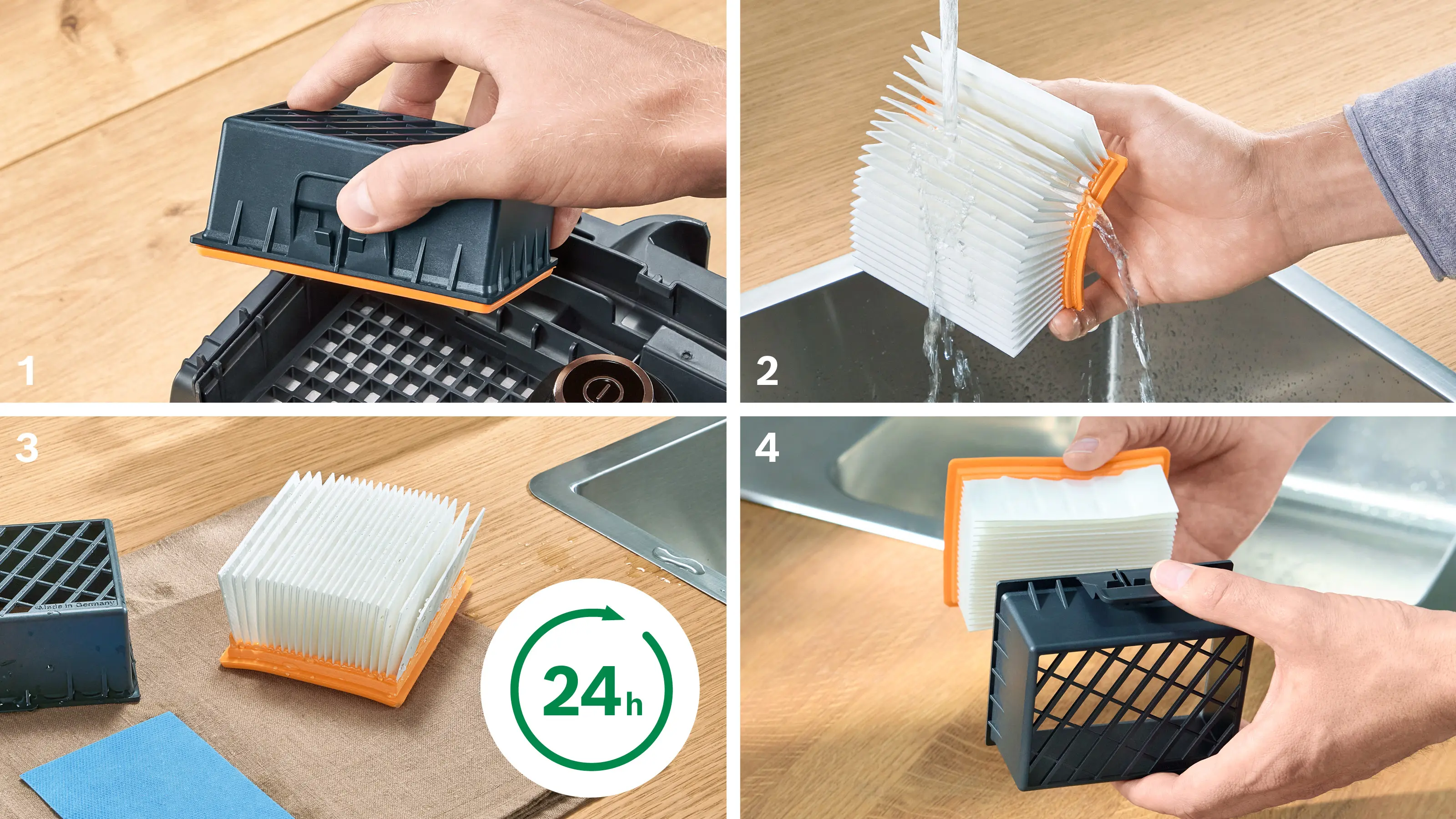 Serie 6 Toz torbalı Süpürge ProSilence Beyaz - Gorsel 11