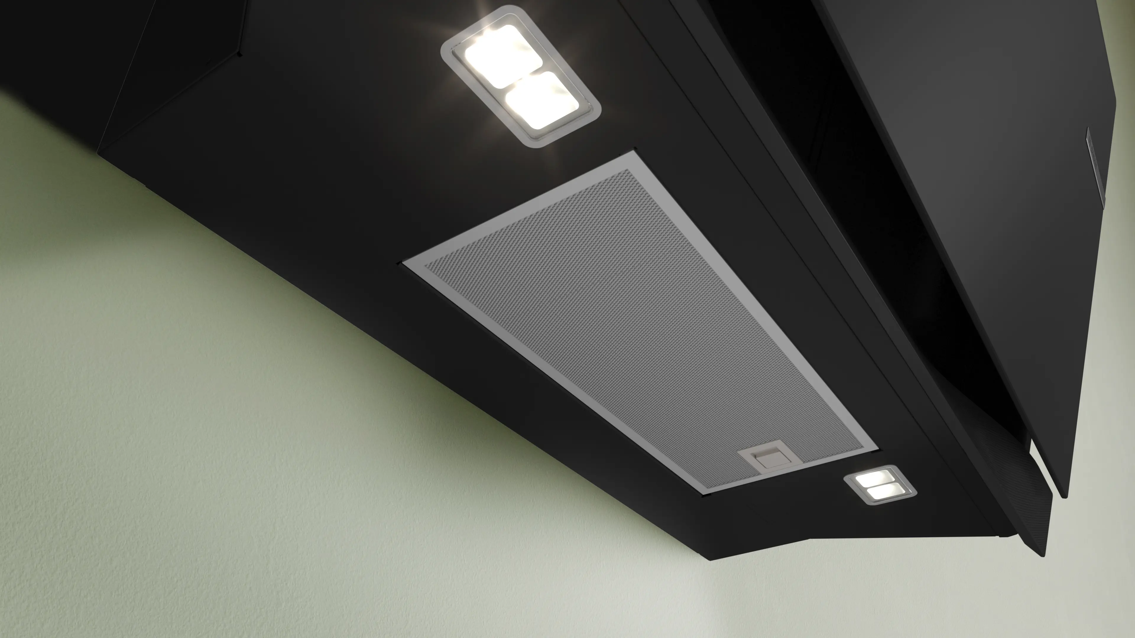 Serie 8 Duvar Tipi Davlumbaz 90 cm Siyah Cam, Siyah - Gorsel 5