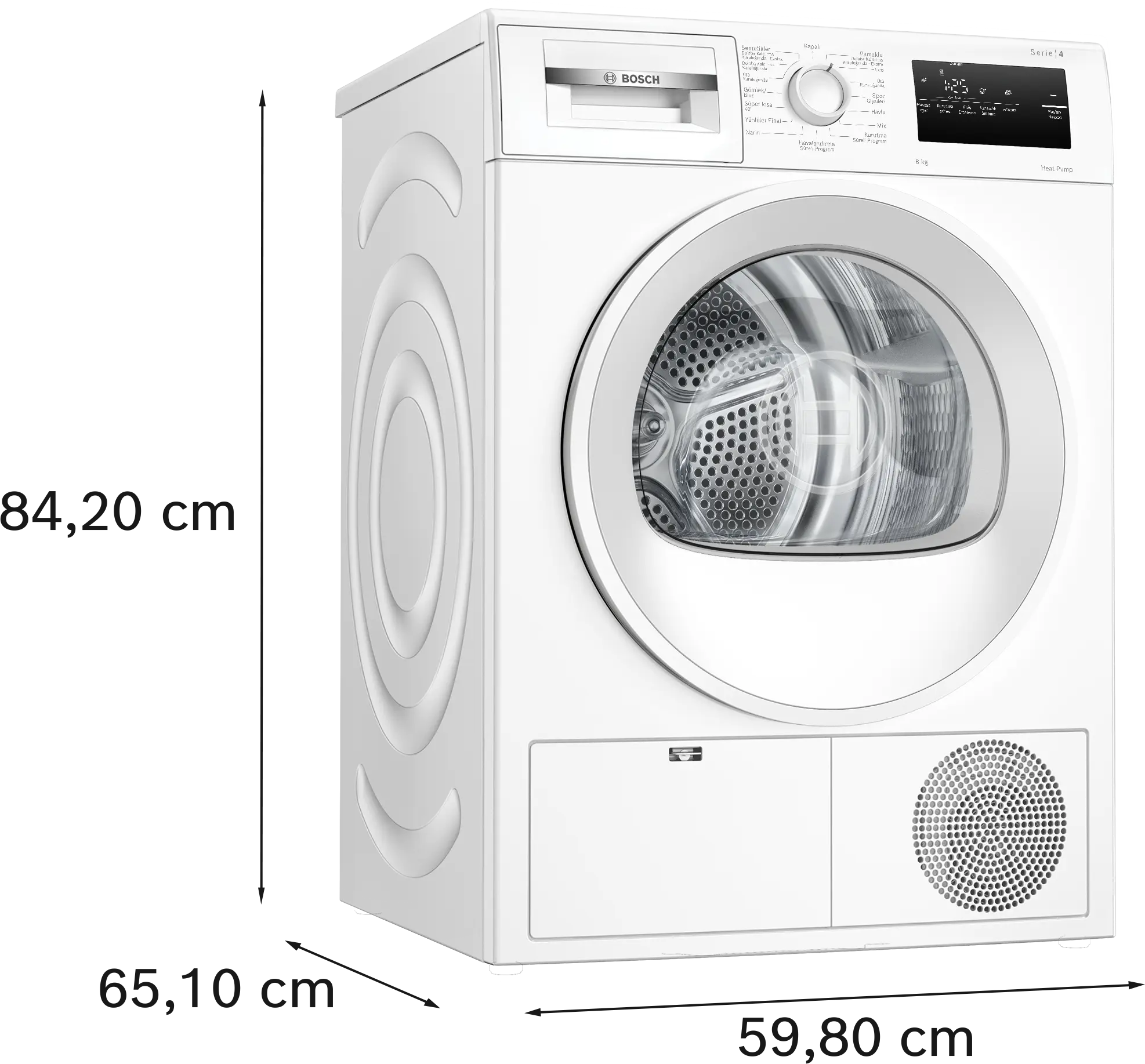 Serie 4 Isı Pompalı Kurutma Makinesi 8 kg - Gorsel 6