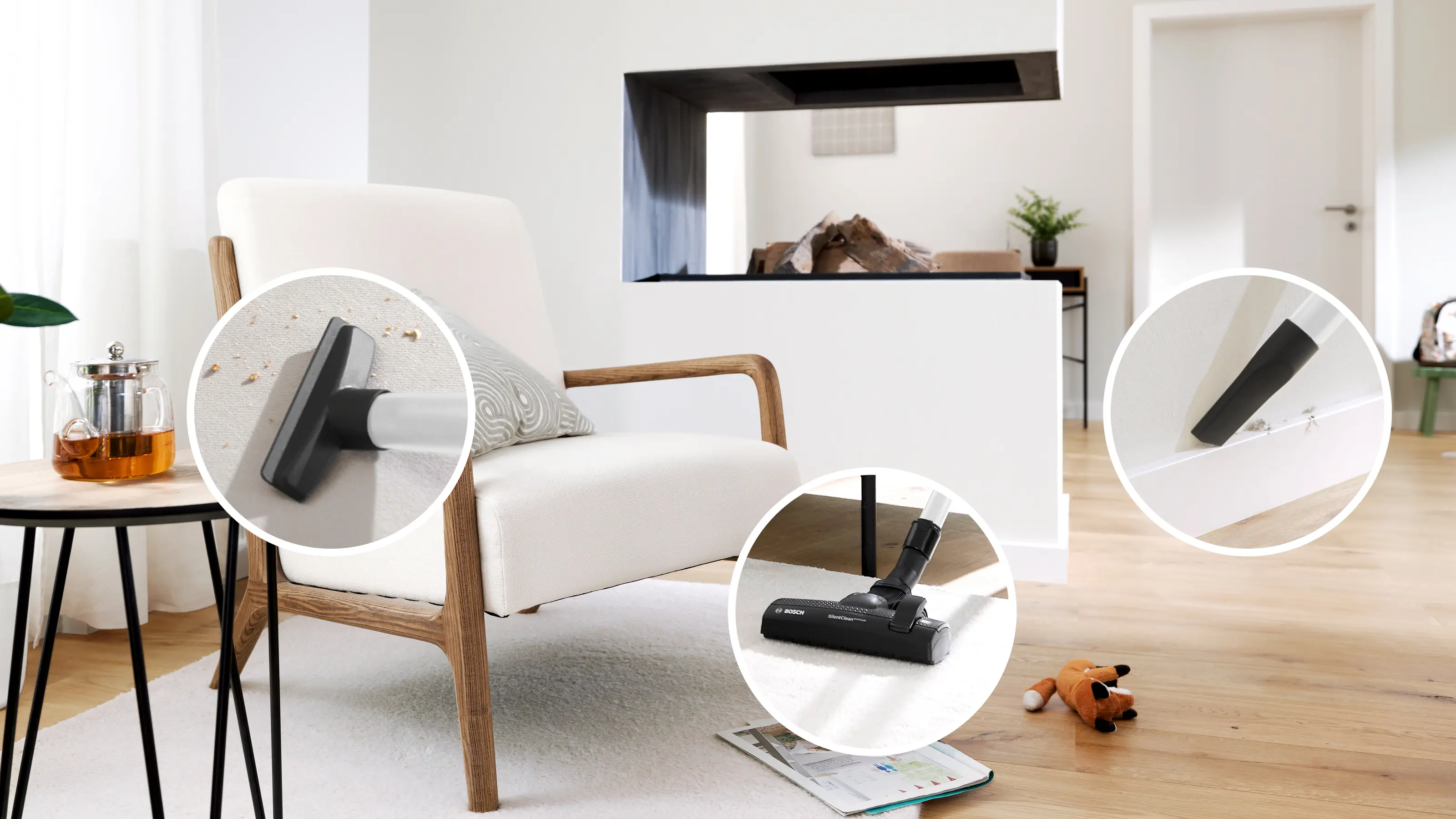 Serie 4 Toz torbalı Süpürge ProHygienic Beyaz - Gorsel 2