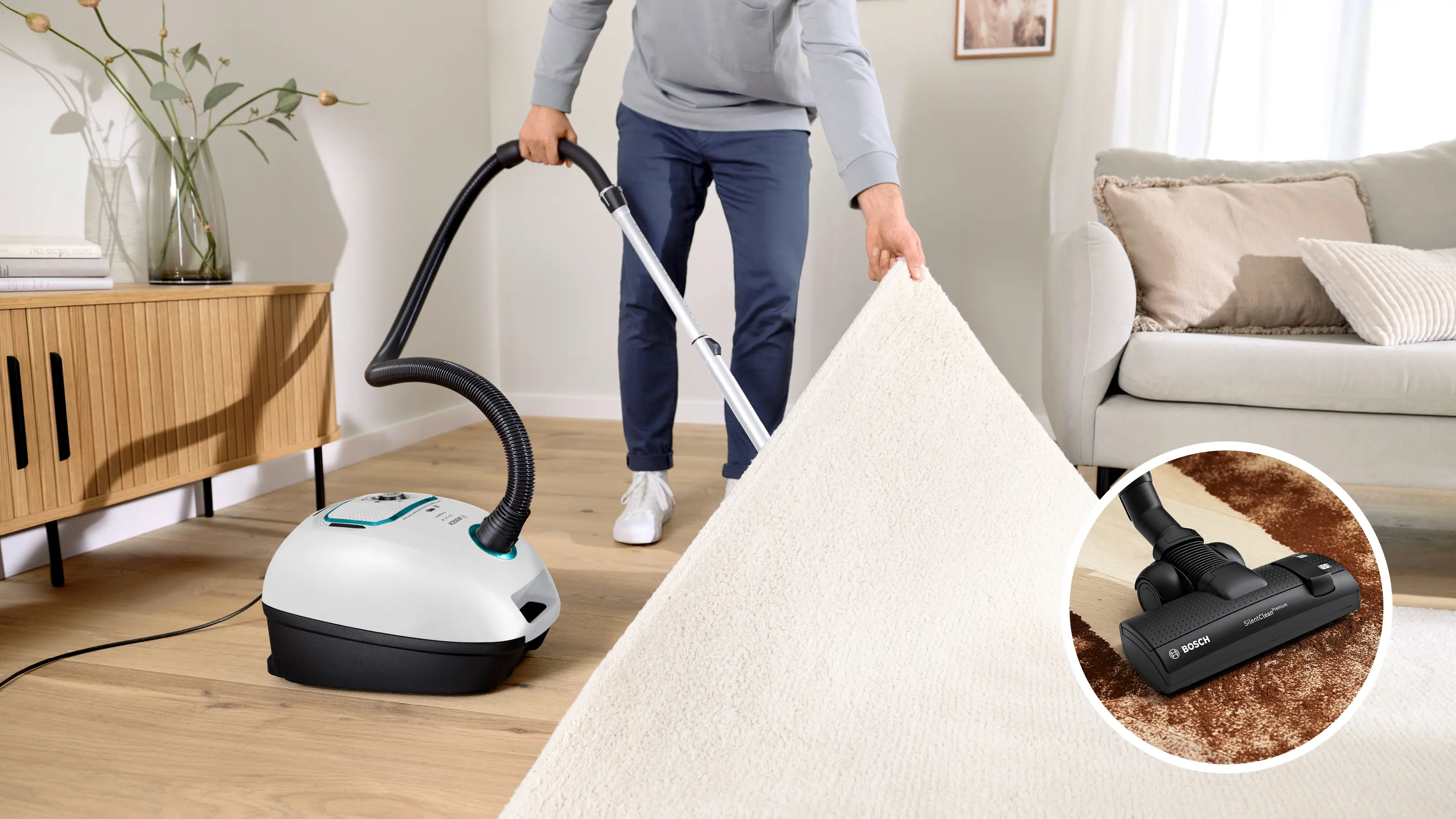 Serie 4 Toz torbalı Süpürge ProHygienic Beyaz - Gorsel 17