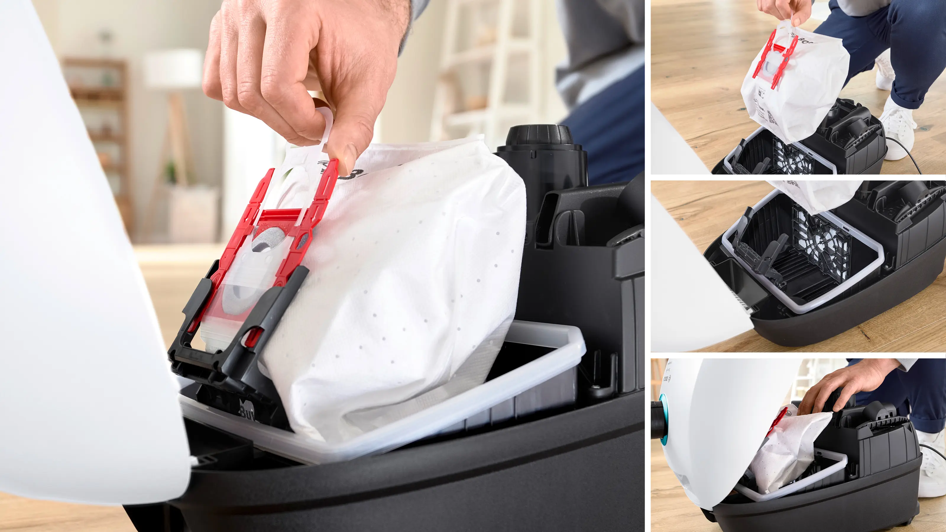 Serie 4 Toz torbalı Süpürge ProHygienic Beyaz - Gorsel 5