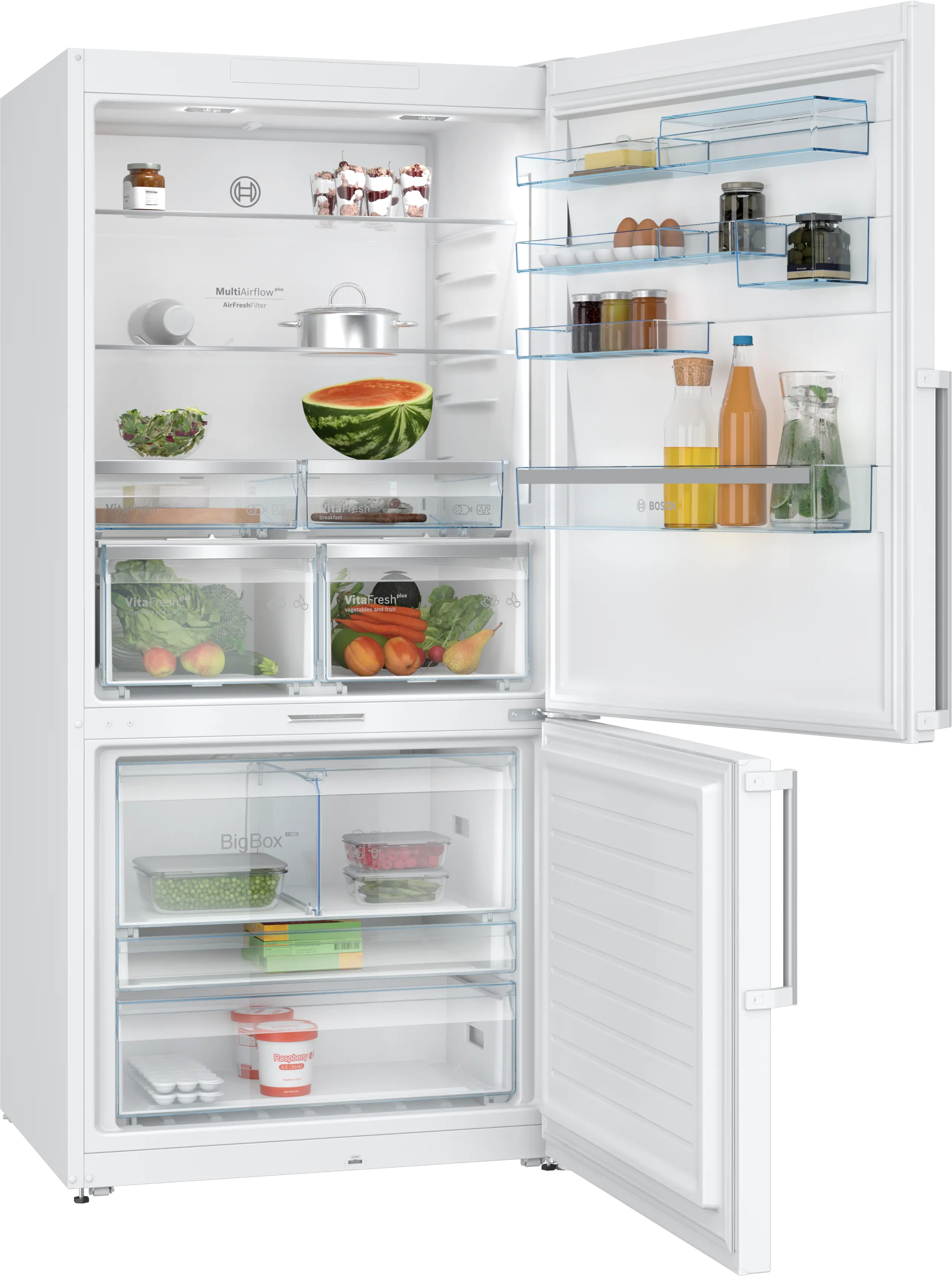 Serie 8 Alttan Donduruculu Buzdolabı 186 x 86 cm Beyaz, Total No Frost - Gorsel 3