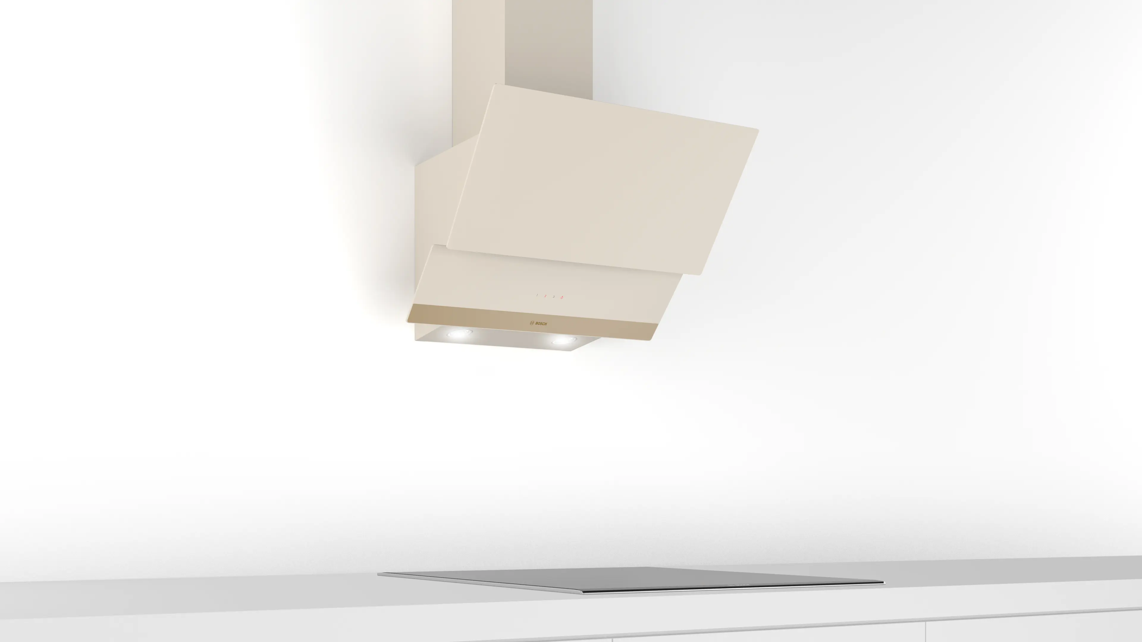 Serie 4 Duvar Tipi Davlumbaz 60 cm NeoKlasik, Beyaz Cam Yüzey - Gorsel 5