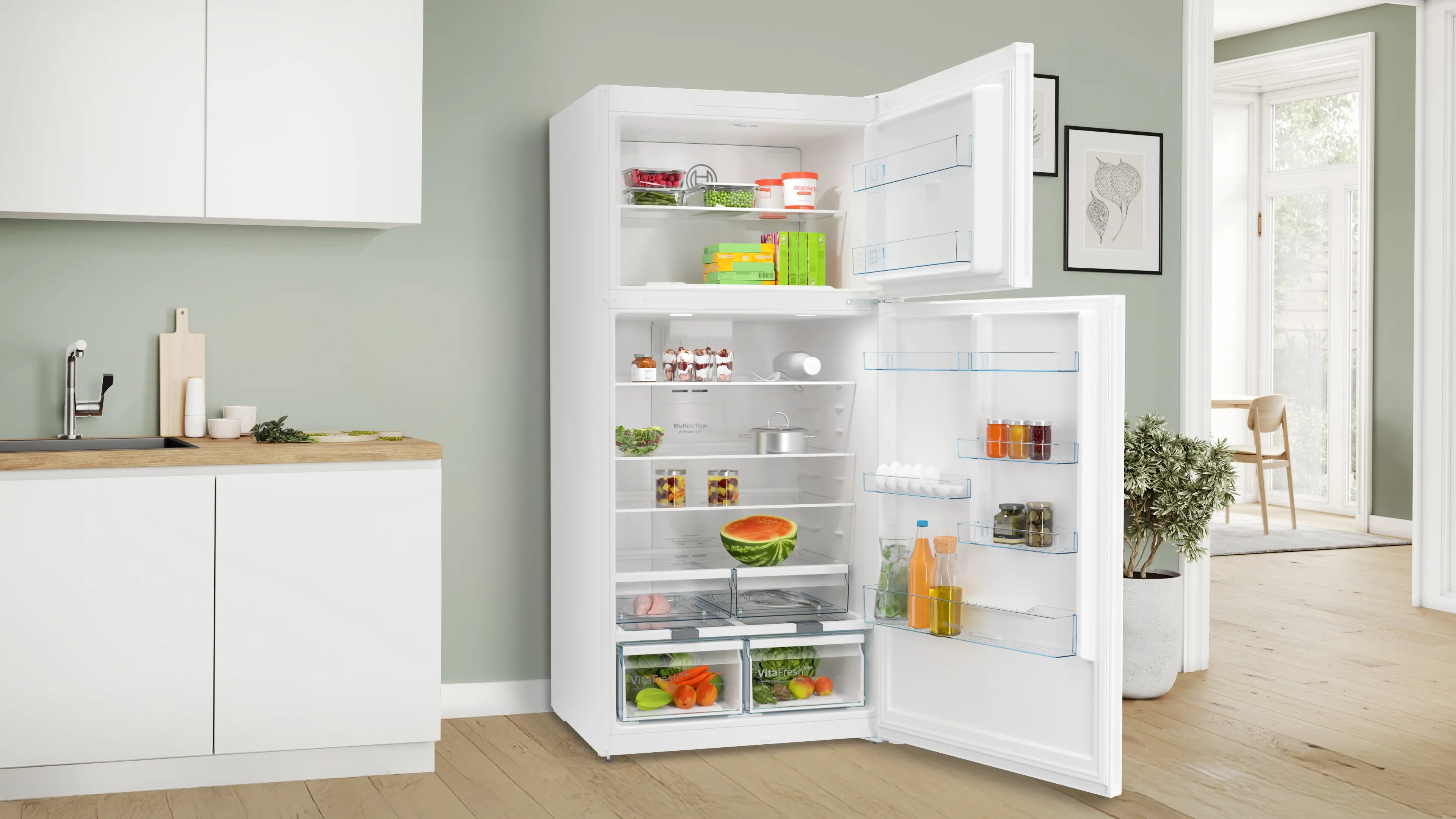 Serie 4 Üstten Donduruculu Buzdolabı 186 x 86 cm Beyaz, Total No Frost - Gorsel 3