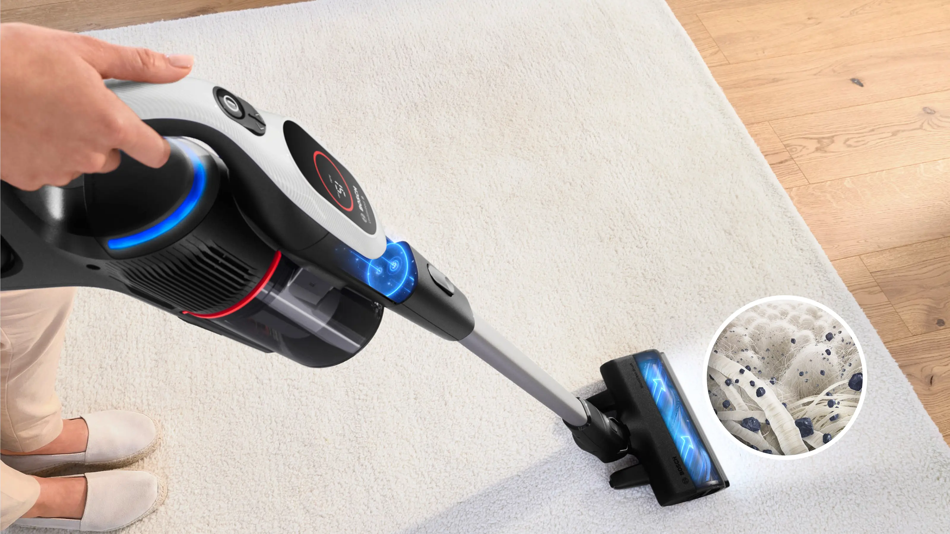 BCS931WBA Şarjlı Süpürge Unlimited 9 Beyaz - Gorsel 14