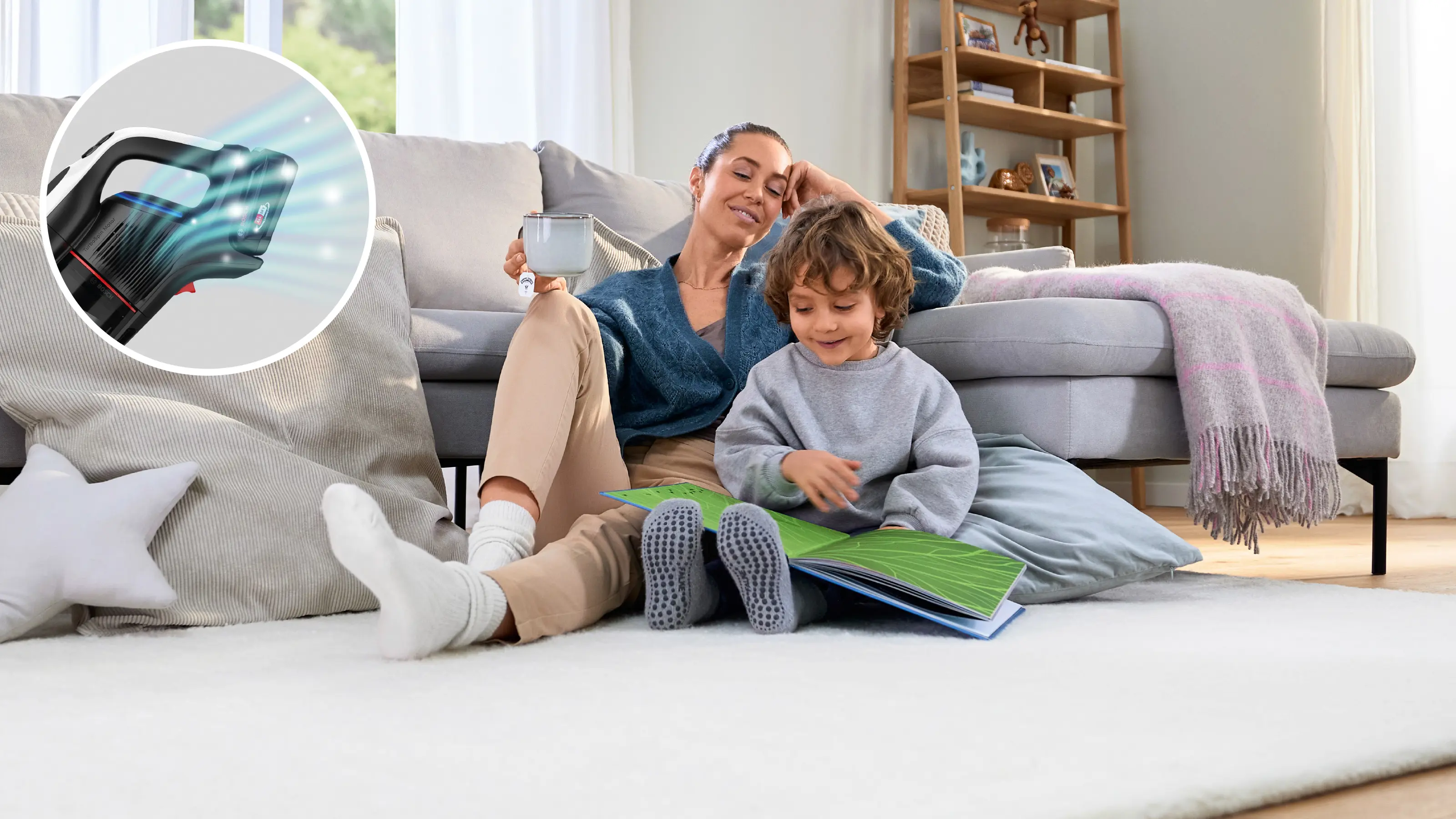 BCS931WBA Şarjlı Süpürge Unlimited 9 Beyaz - Gorsel 19